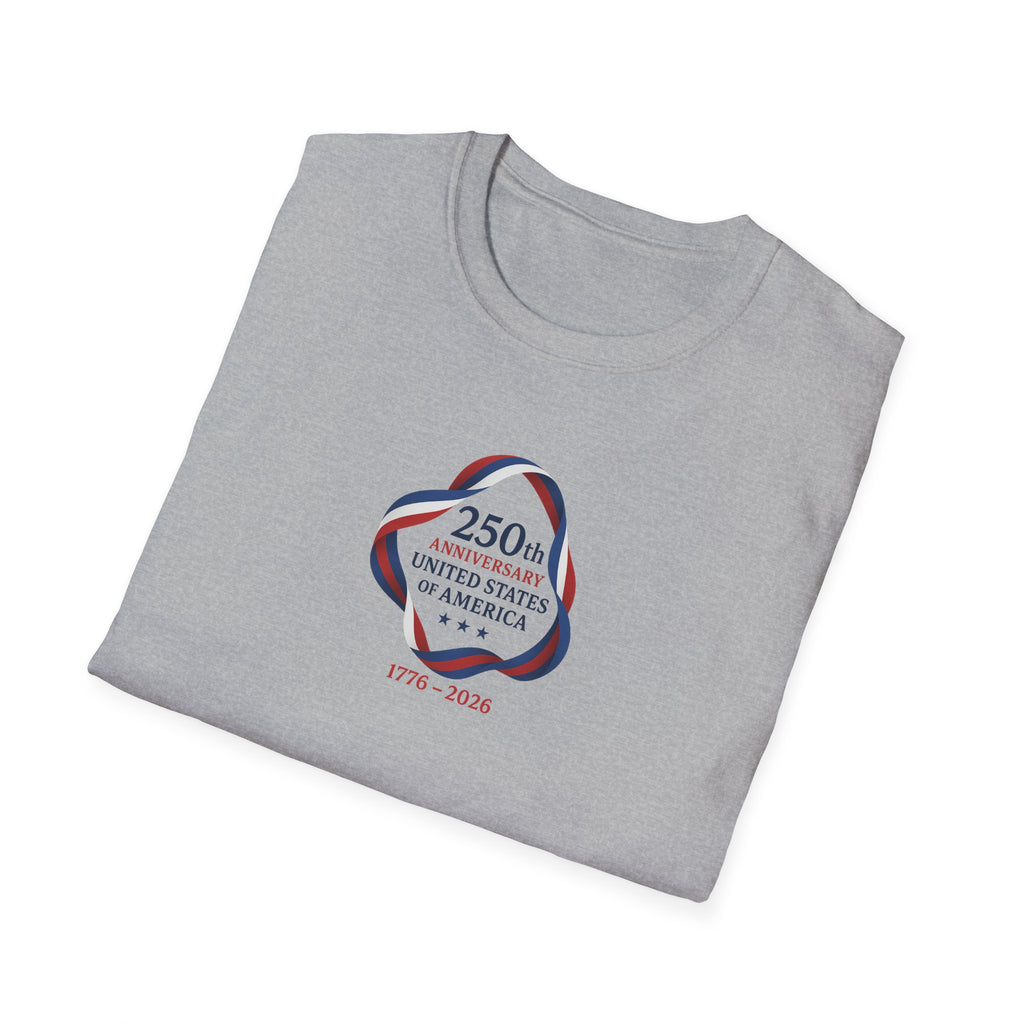 250th Anniversary of America USA T-Shirt Tee | Patriotic American Semiquincentennial | 5 colors - 100% cotton