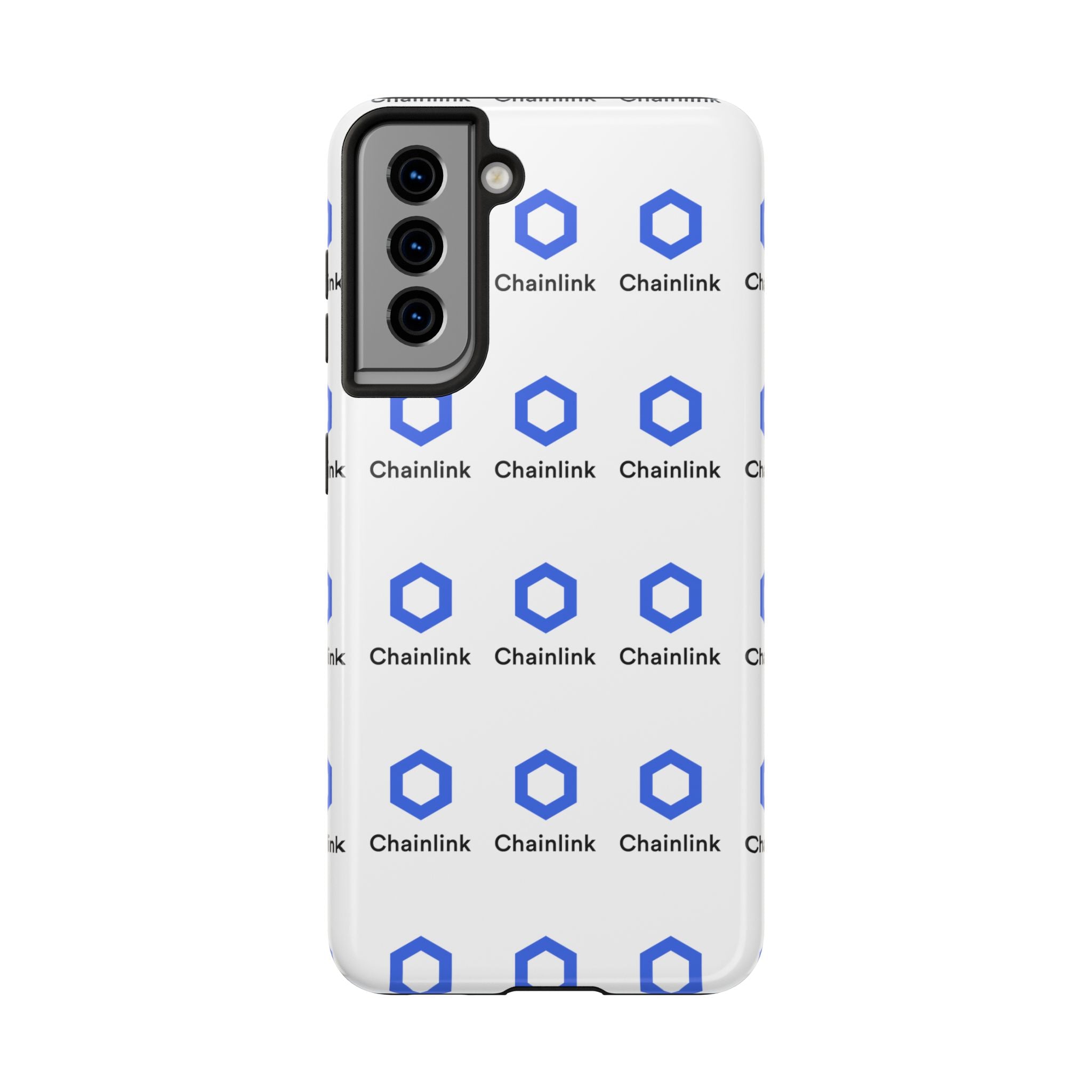 Chainlink Tough Phone Case | LINK Crypto Phone Case | iPhone and Samsung Case | Glossy Protective Cover | Chainlink Logo Case