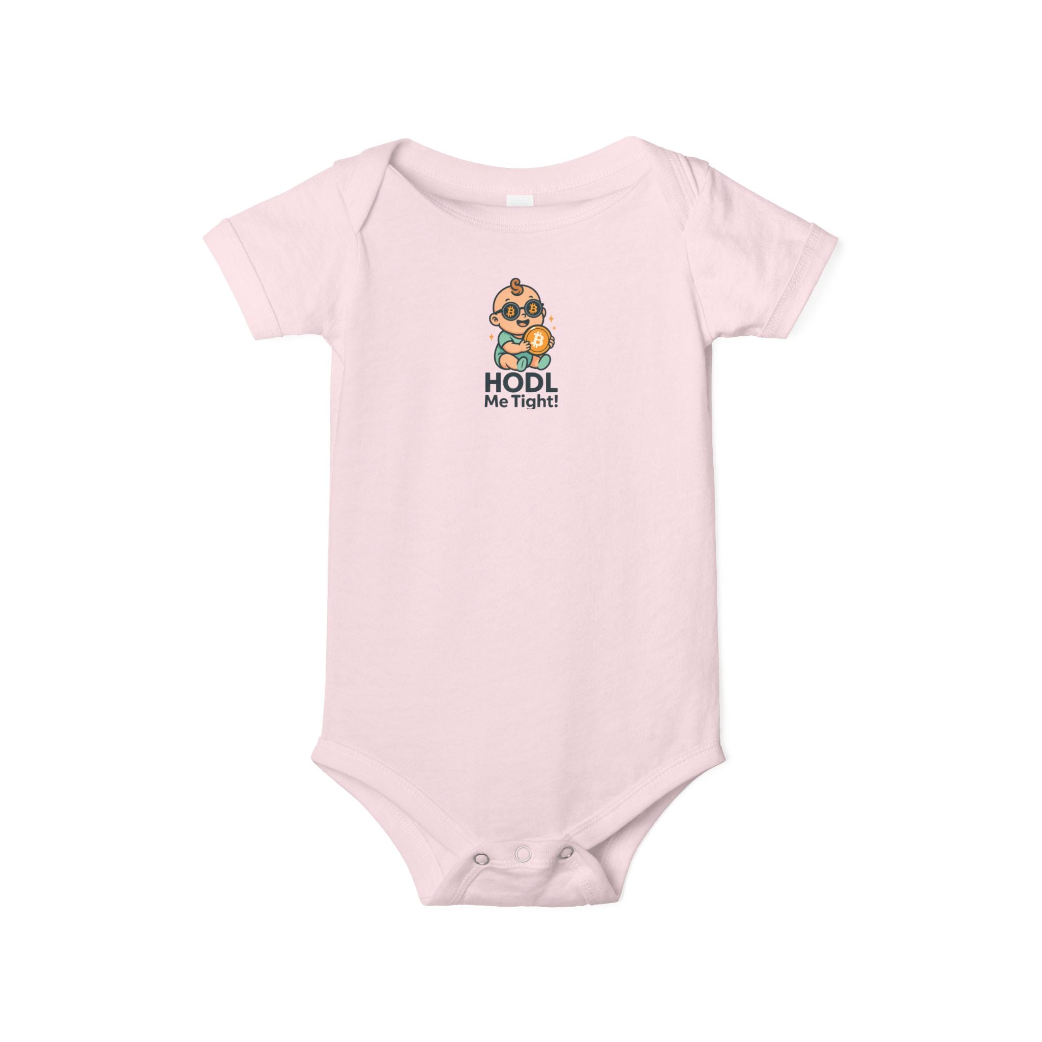 HODL Me Tight Bitcoin-inspired Infant Jersey One Piece | 6 colors - 100% cotton