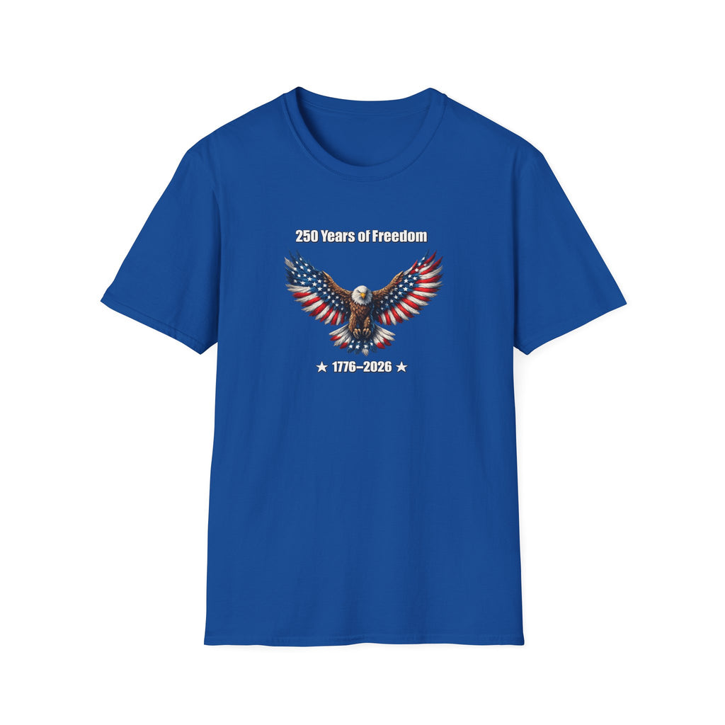 250 Years of Freedom Shirt | America 250 Celebration Shirt | USA Independence Gift | 4th of July Shirt | 7 colors - 100% cotton