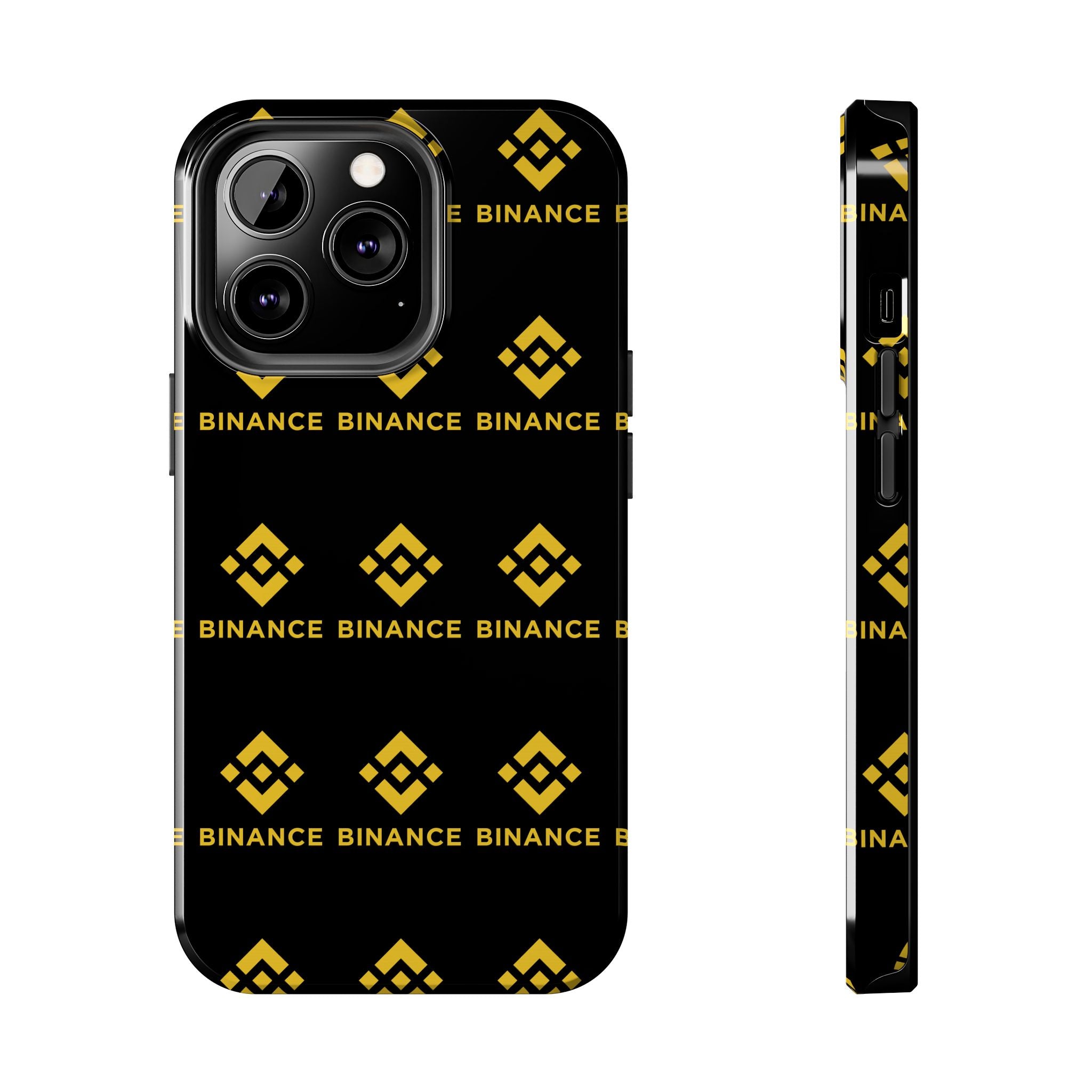 Binance Tough Phone Case | BNB Crypto Phone Case | iPhone and Samsung Case | Glossy Protective Cover | Binance Logo Case