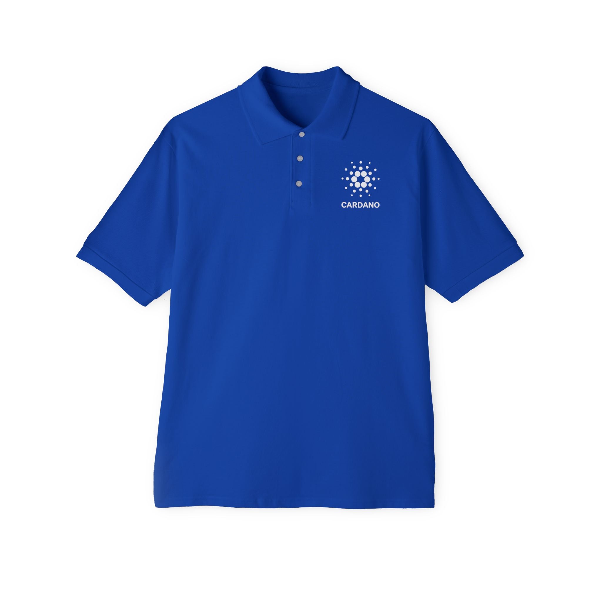 Cardano Polo Shirt for Men | Crypto Logo Golf Polo | Blockchain ADA Shirt | Gift for Crypto Fans | 5 colors - 100% cotton