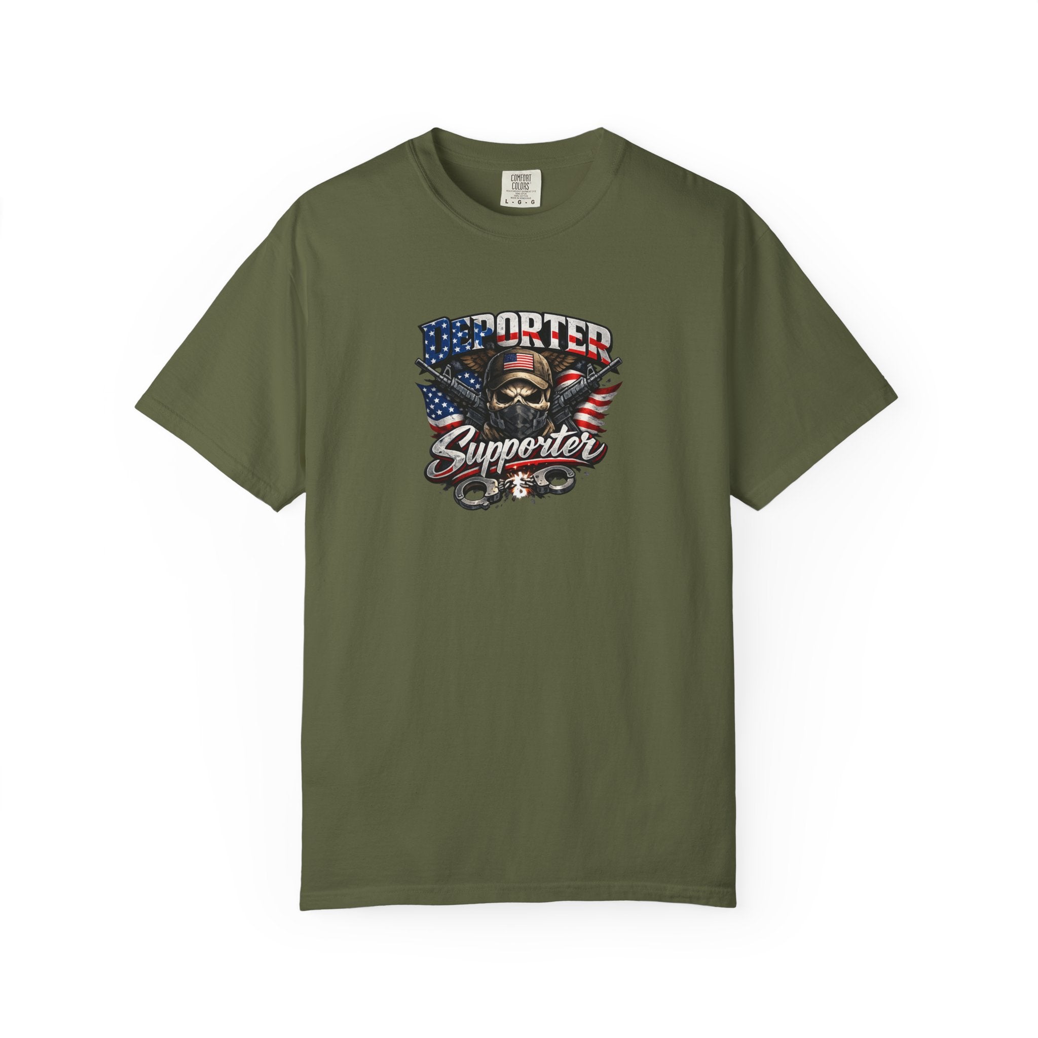 Deporter Supporter TShirt | Patriotic Statement Tee | American Pride Graphic Shirt | Freedom & Border Security Tee | 9 colors - 100% cotton