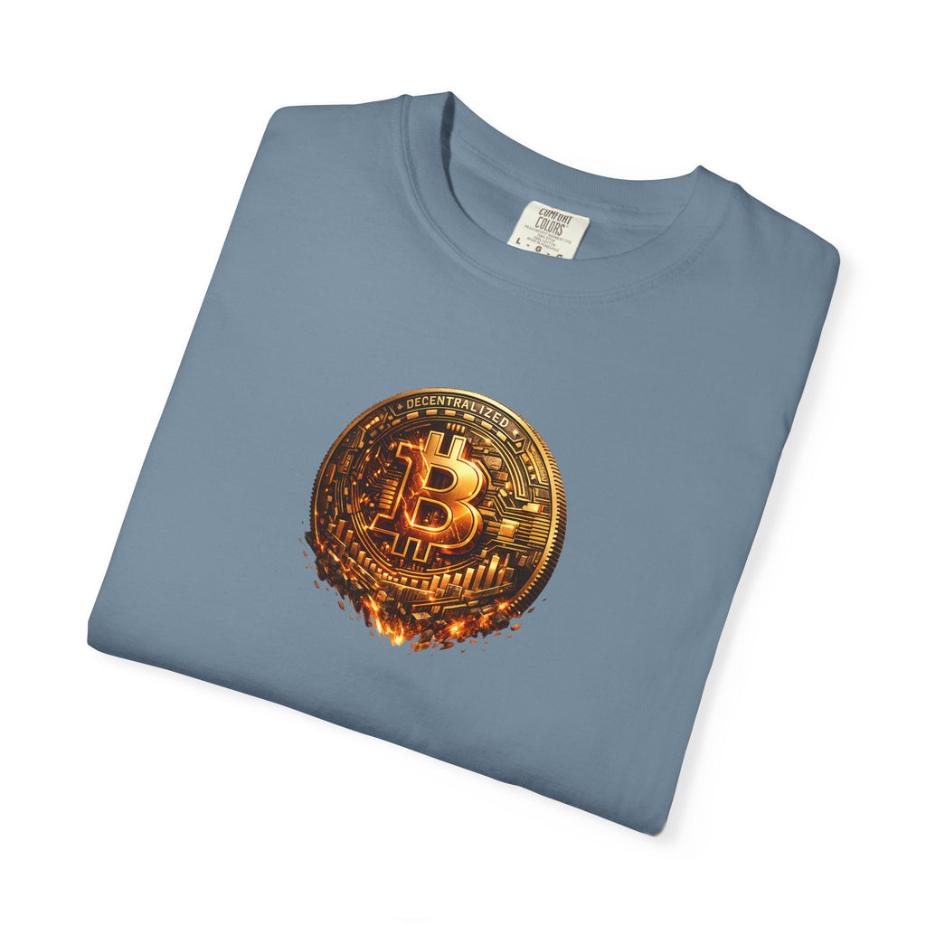 Melting Bitcoin Coin TShirt | Digital Currency Shirt | Bitcoin Fan Gift | Blockchain Crypto Apparel | 8 colors - 100% cotton