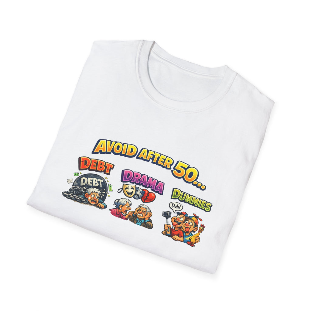 Avoid After 50 Funny T-Shirt | Birthday Gift for Men & Women Over 50 | Sarcastic Aging Tee | 8 colors -100% cotton