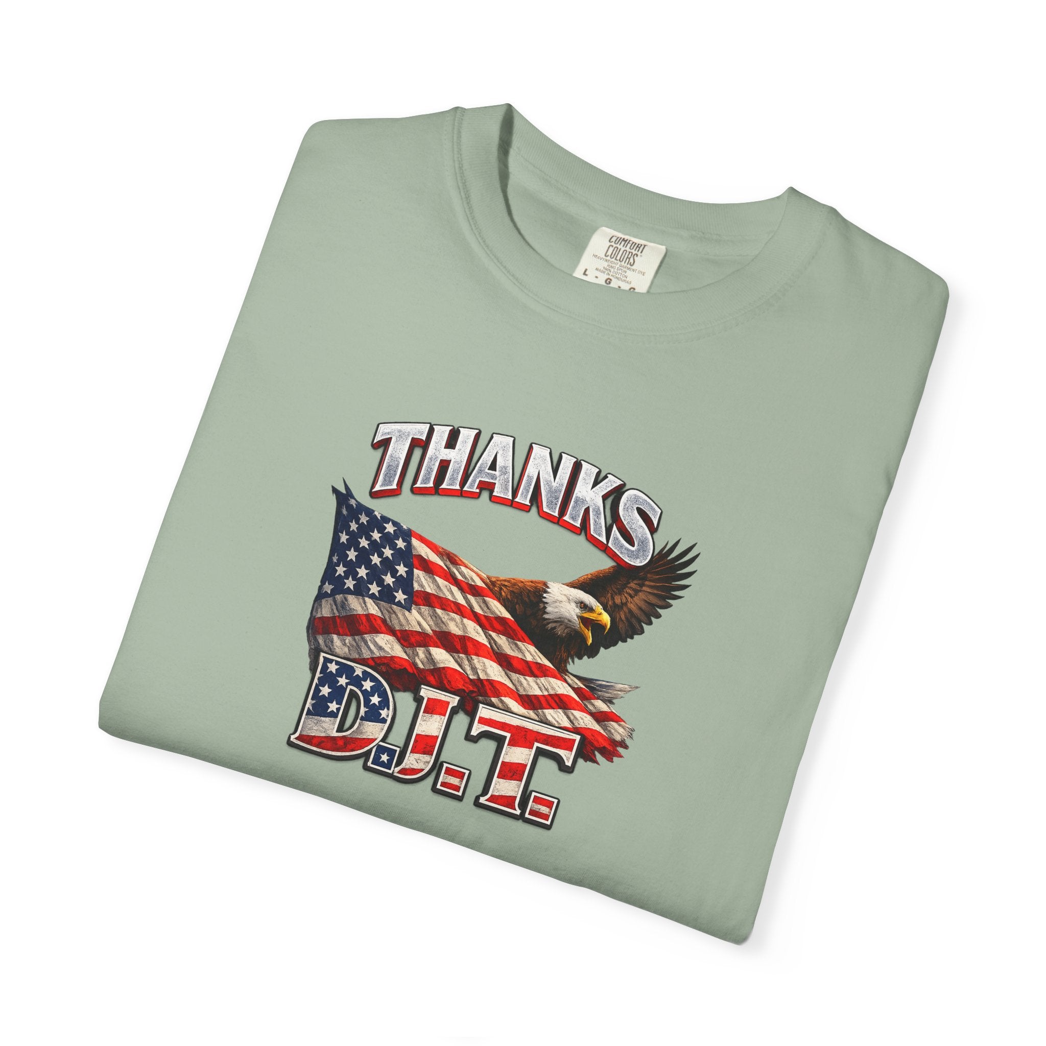 Thanks D.J.T. Tee | USA Pride Graphic TShirt | Freedom Lover Gift | Patriotic Apparel | 7 colors - 100% cotton