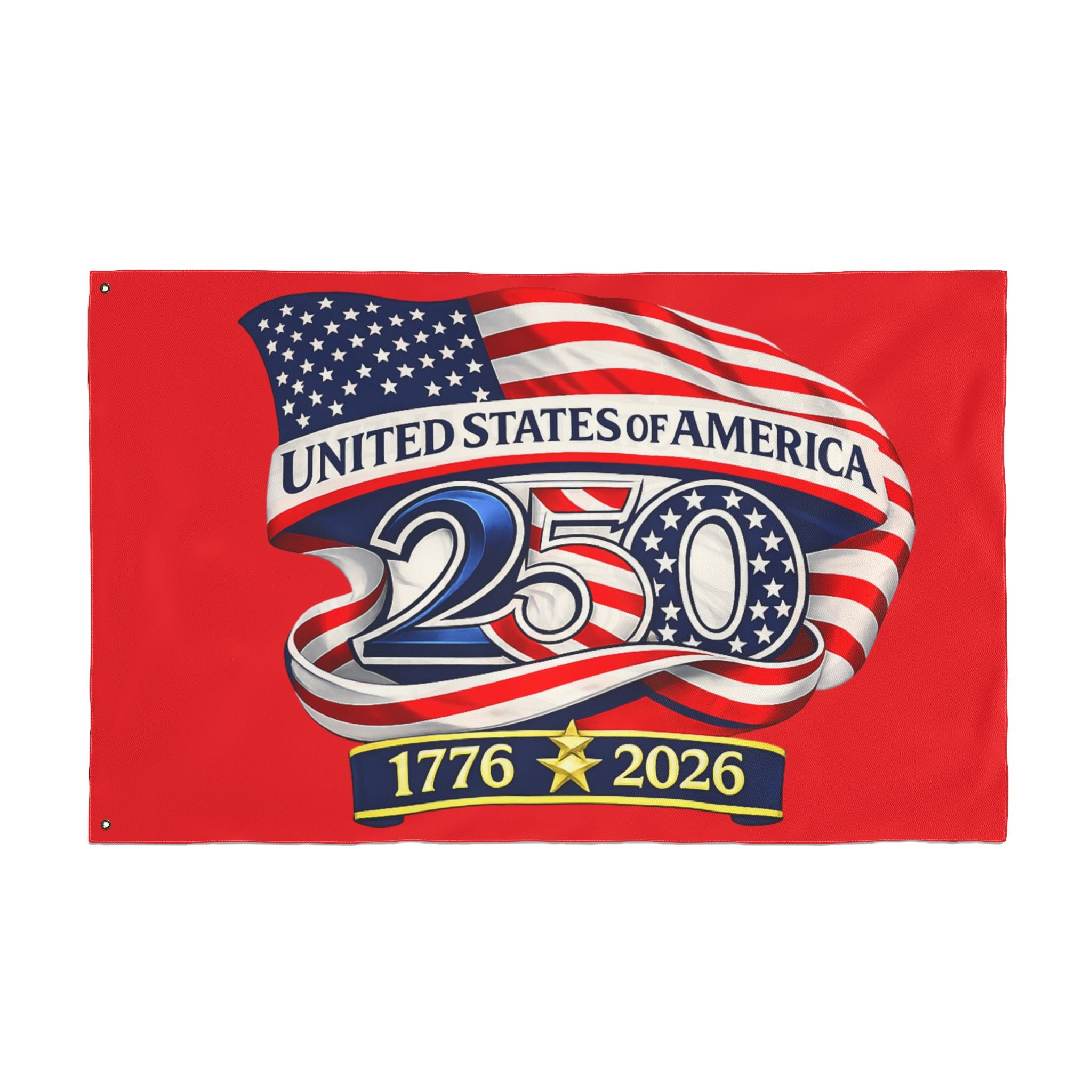 USA 250th Anniversary Flag 3' x 5' Double Sided | 1776-2026 Patriotic Outdoor Banner | Polyester Flag with Grommets