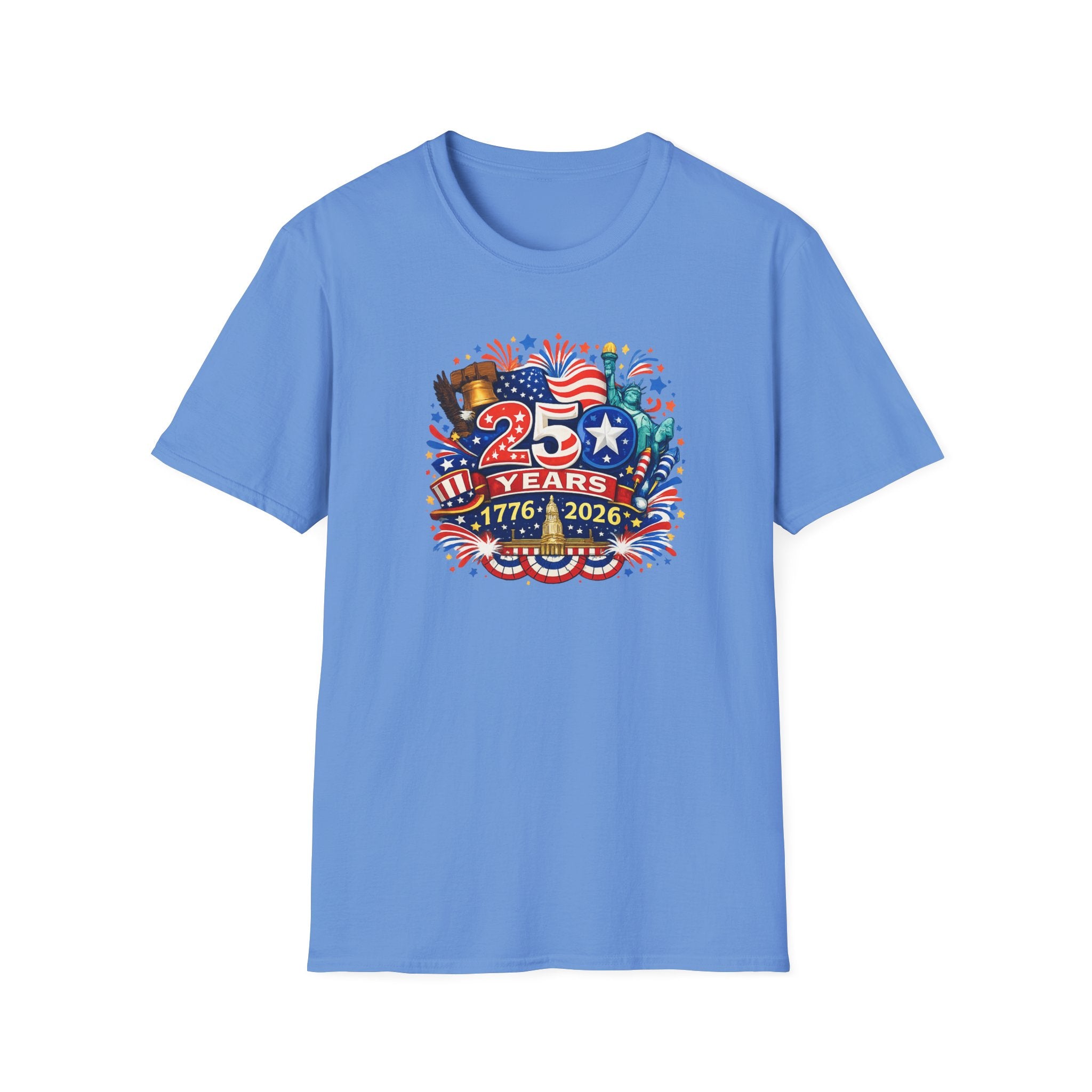 USA 250th Anniversary Shirt | 1776-2026 Patriotic TShirt | Fourth of July Independence Day Tee | America 250 Years | 8 colors - 100% cotton
