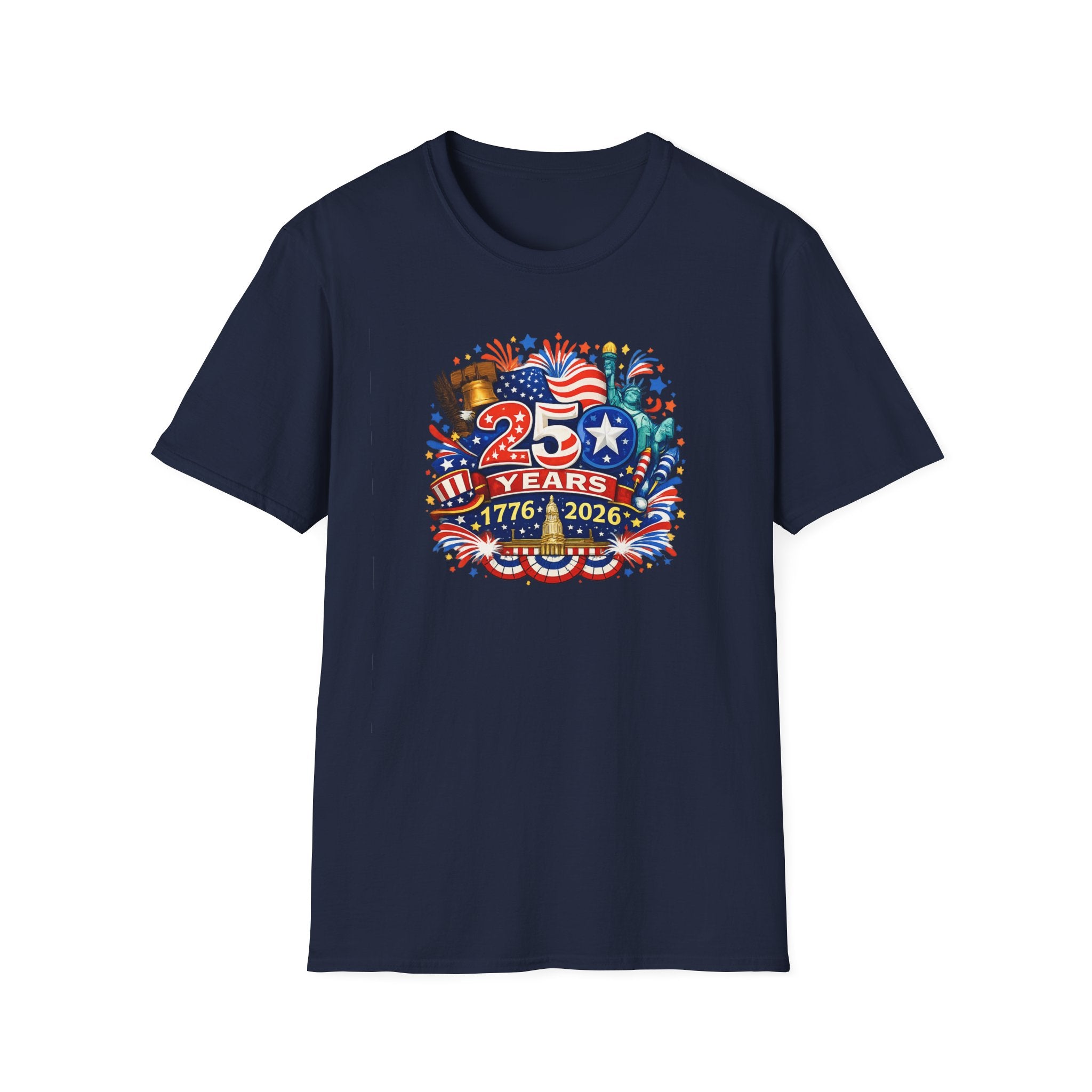 USA 250th Anniversary Shirt | 1776-2026 Patriotic TShirt | Fourth of July Independence Day Tee | America 250 Years | 8 colors - 100% cotton