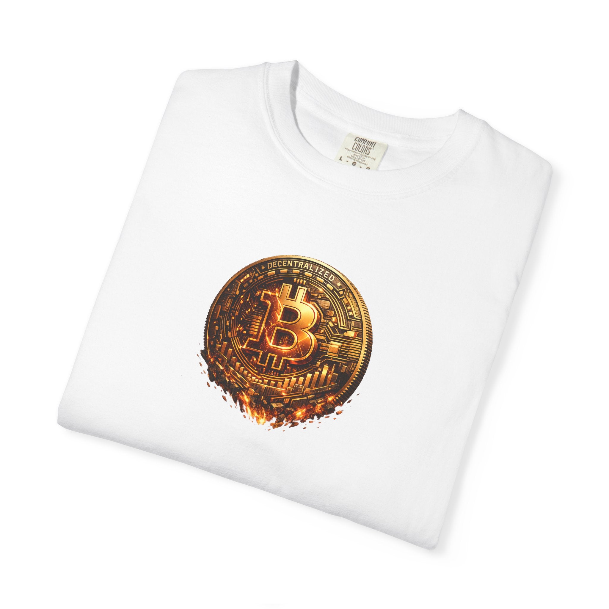 Melting Bitcoin Coin TShirt | Digital Currency Shirt | Bitcoin Fan Gift | Blockchain Crypto Apparel | 8 colors - 100% cotton