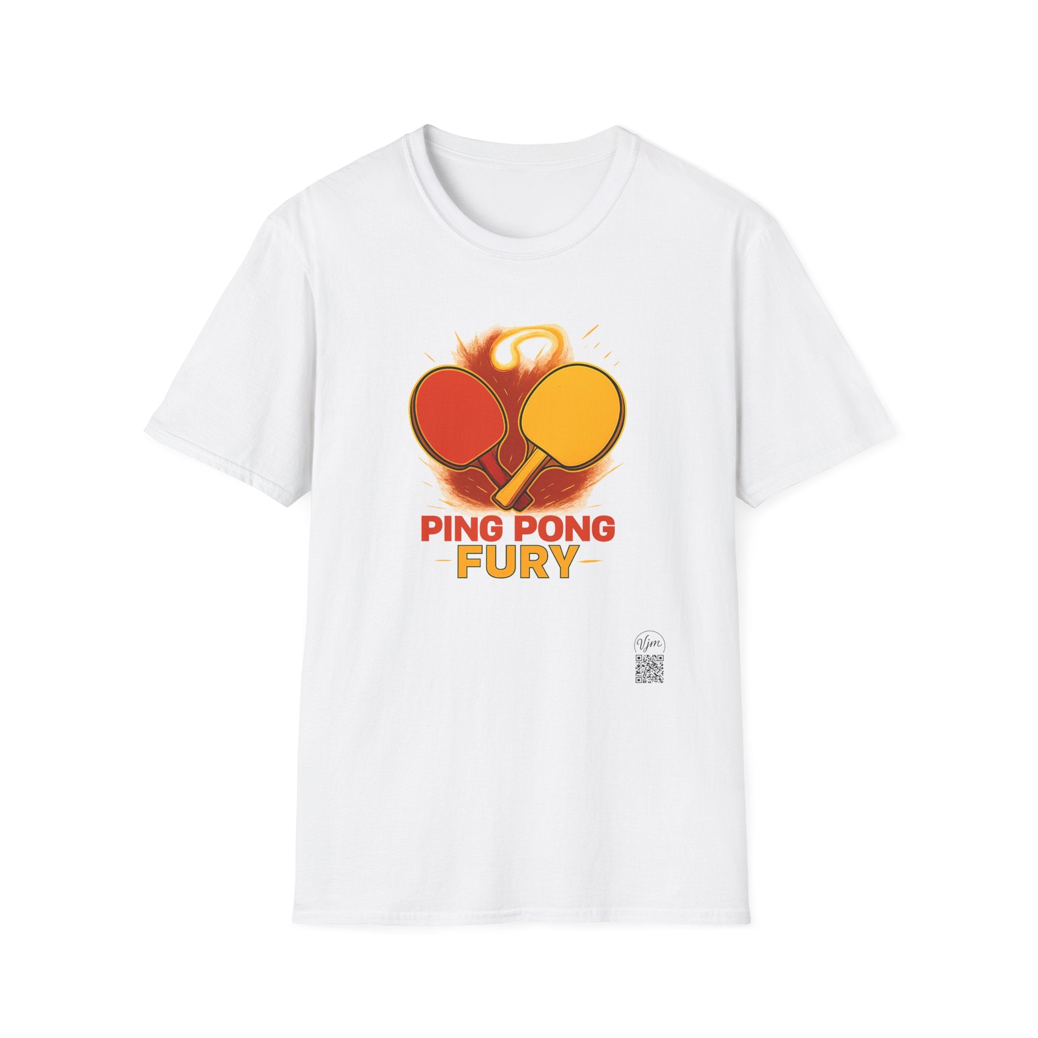 Ping Pong Fury T-Shirt | Competitive Table Tennis Paddle Design | 6 colors - 100% cotton