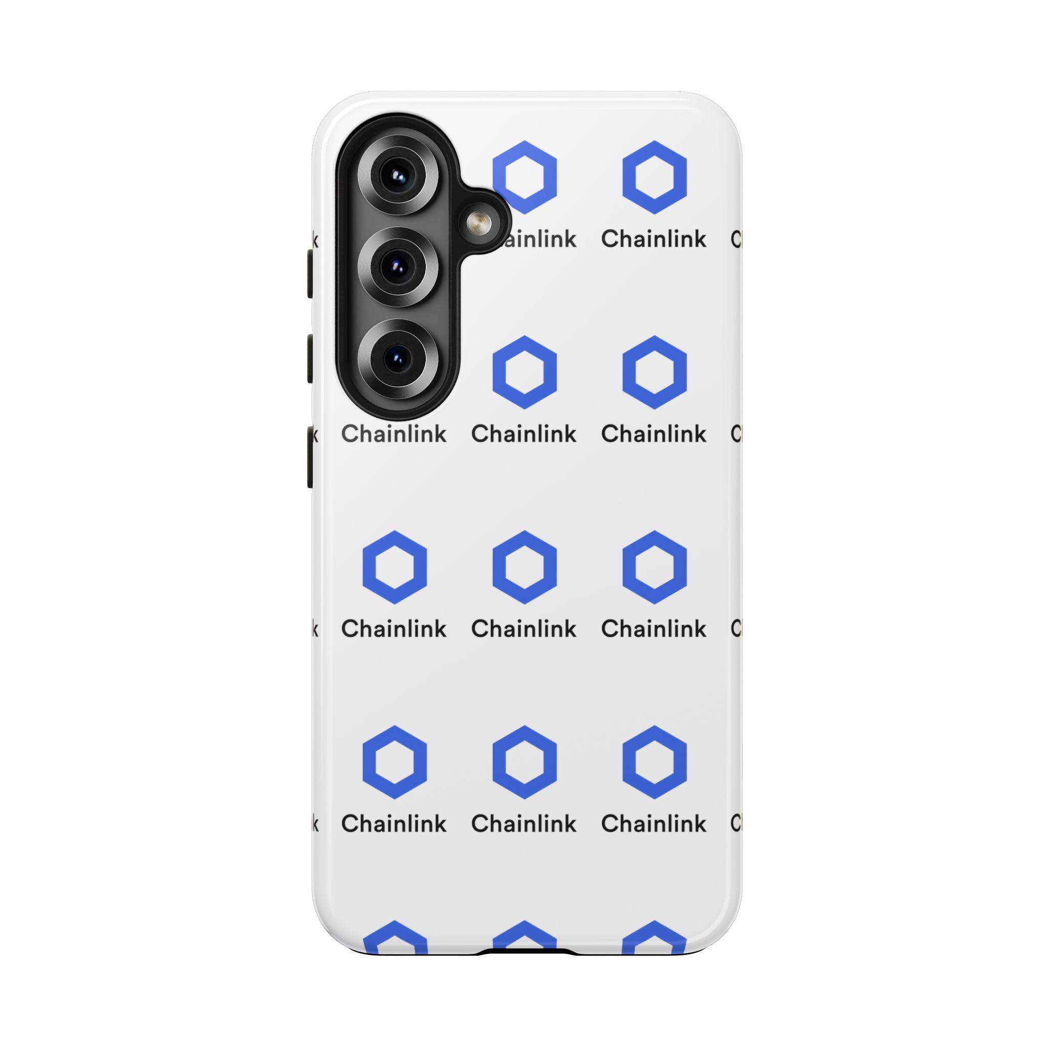 Chainlink Tough Phone Case | LINK Crypto Phone Case | iPhone and Samsung Case | Glossy Protective Cover | Chainlink Logo Case