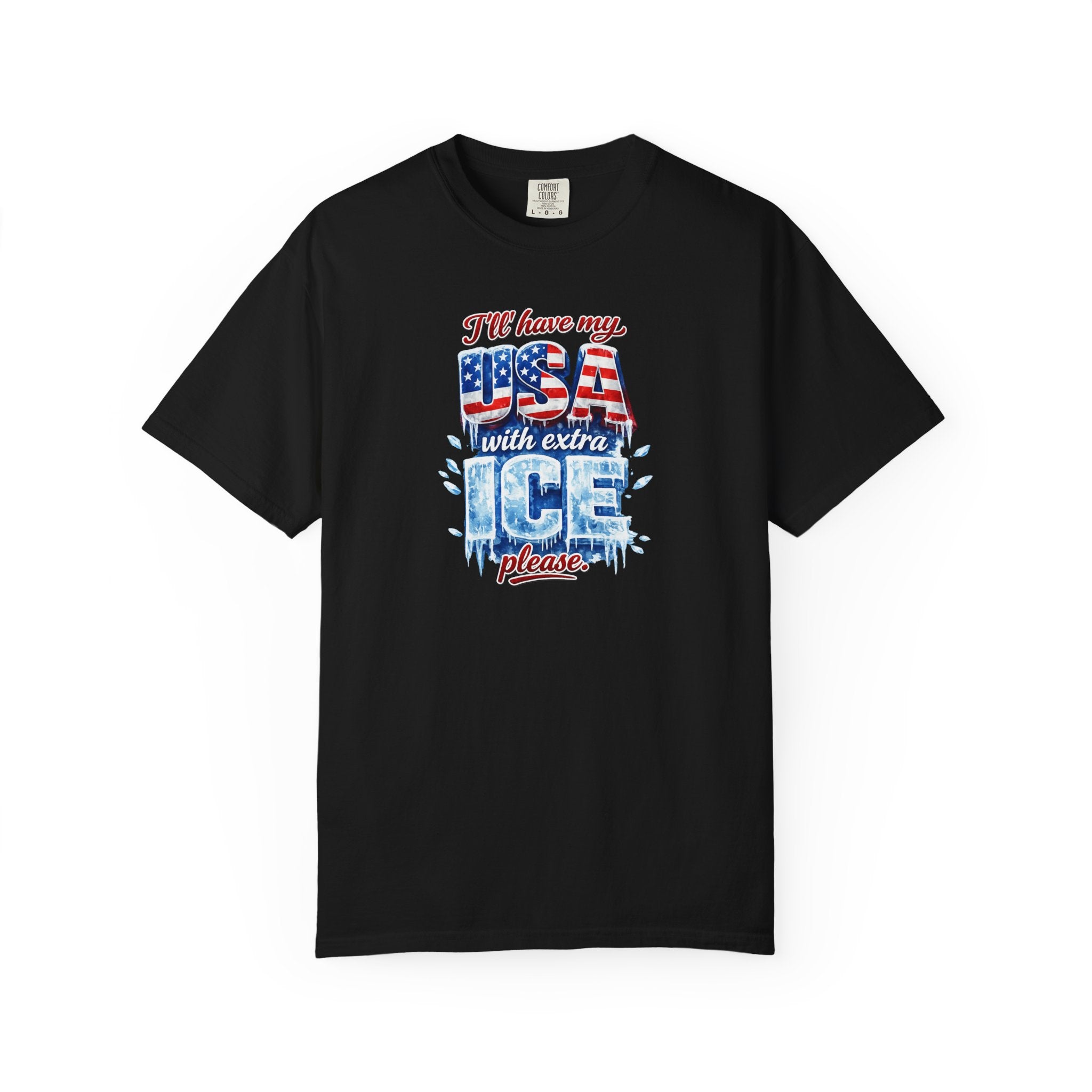 Patriotic "USA With Extra ICE" Shirt | Men's Patriotic T-Shirt | Pro Ice Merch | USA Pride Apparel | 6 colors - 100% cotton