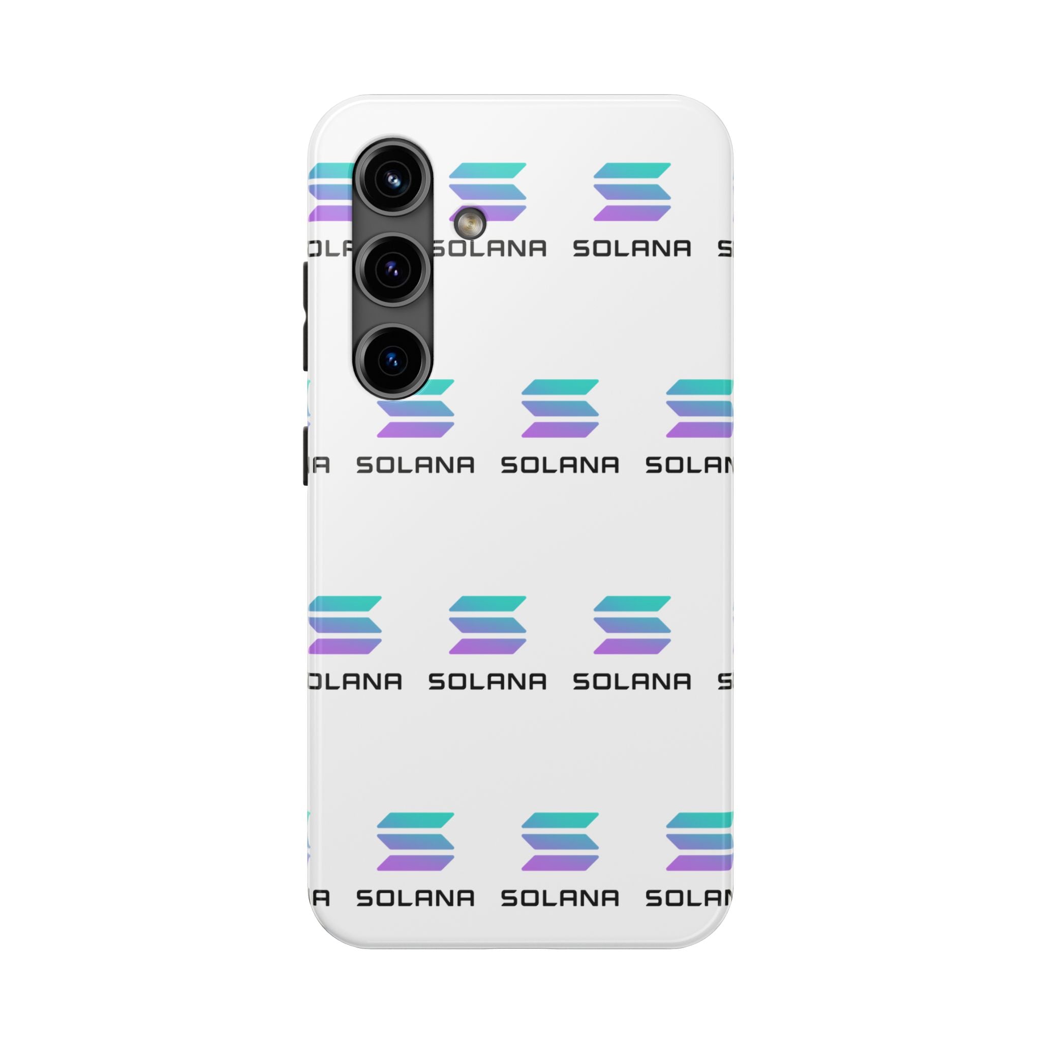 Solana Tough Phone Case | Crypto Phone Case | iPhone and Samsung Case | Glossy Protective Cover | SOL Phone Case
