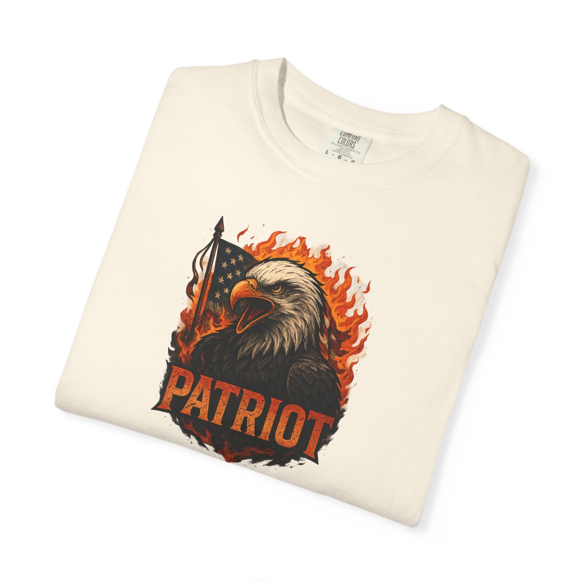 Patriot Eagle T-Shirt-Bald Eagle American Flag Graphic Tee | Freedom-USA Pride | 6 colors - 100% cotton