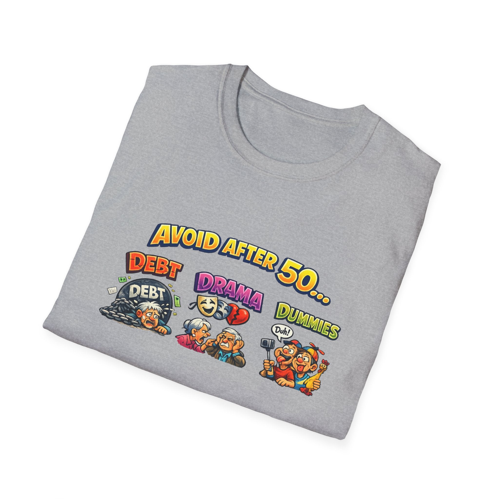 Avoid After 50 Funny T-Shirt | Birthday Gift for Men & Women Over 50 | Sarcastic Aging Tee | 8 colors -100% cotton