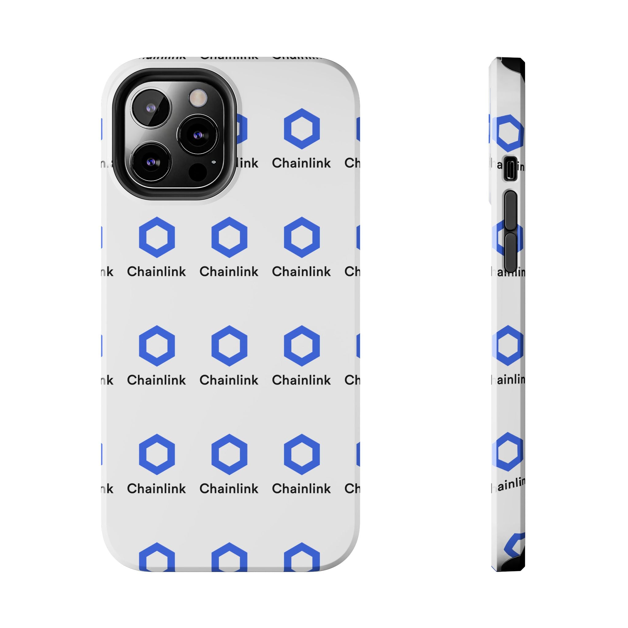 Chainlink Tough Phone Case | LINK Crypto Phone Case | iPhone and Samsung Case | Glossy Protective Cover | Chainlink Logo Case