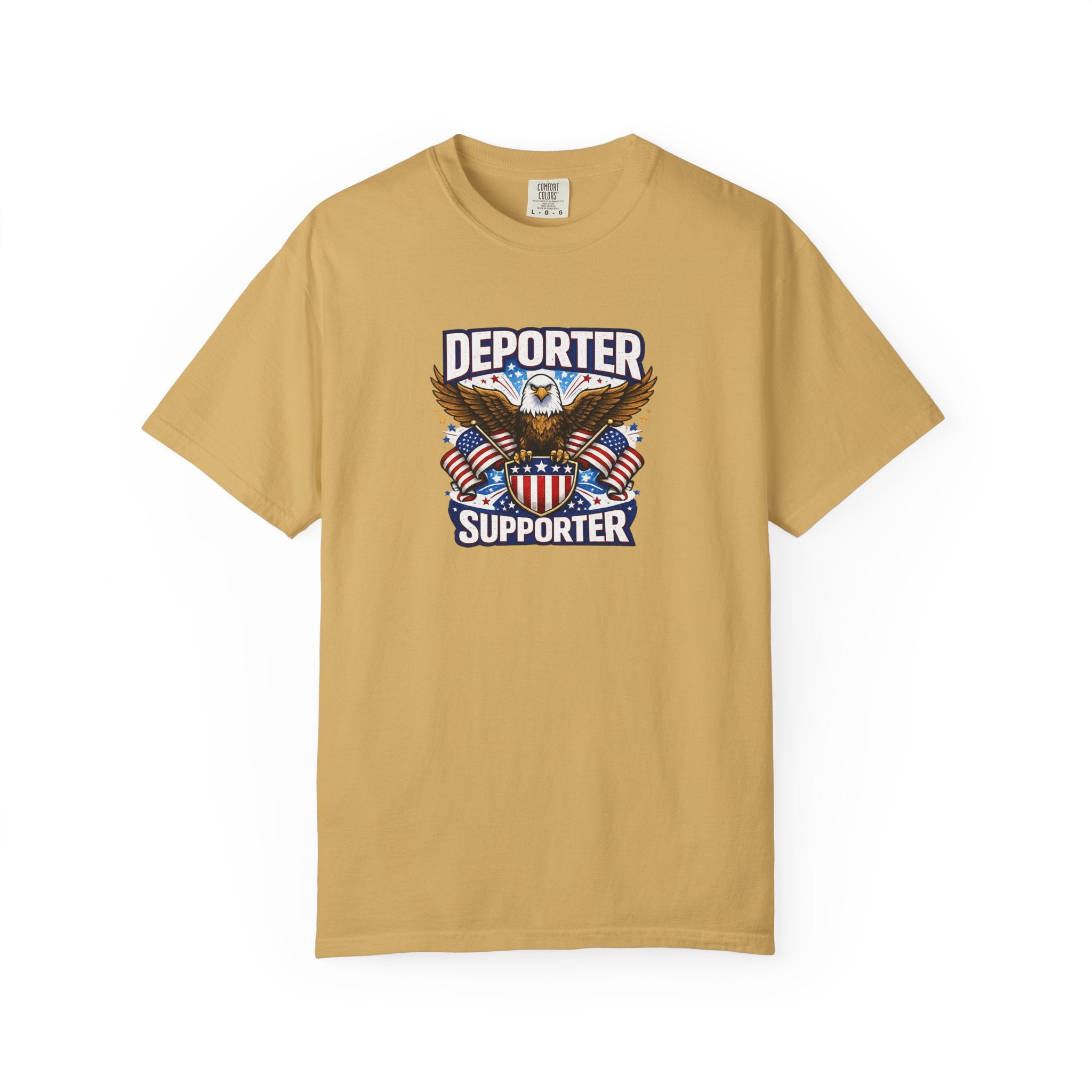 Deporter Supporter Patriotic T-Shirt | America First Eagle Tee | Pro Border Apparel | Gift for Patriots | 9 colors - 100% cotton