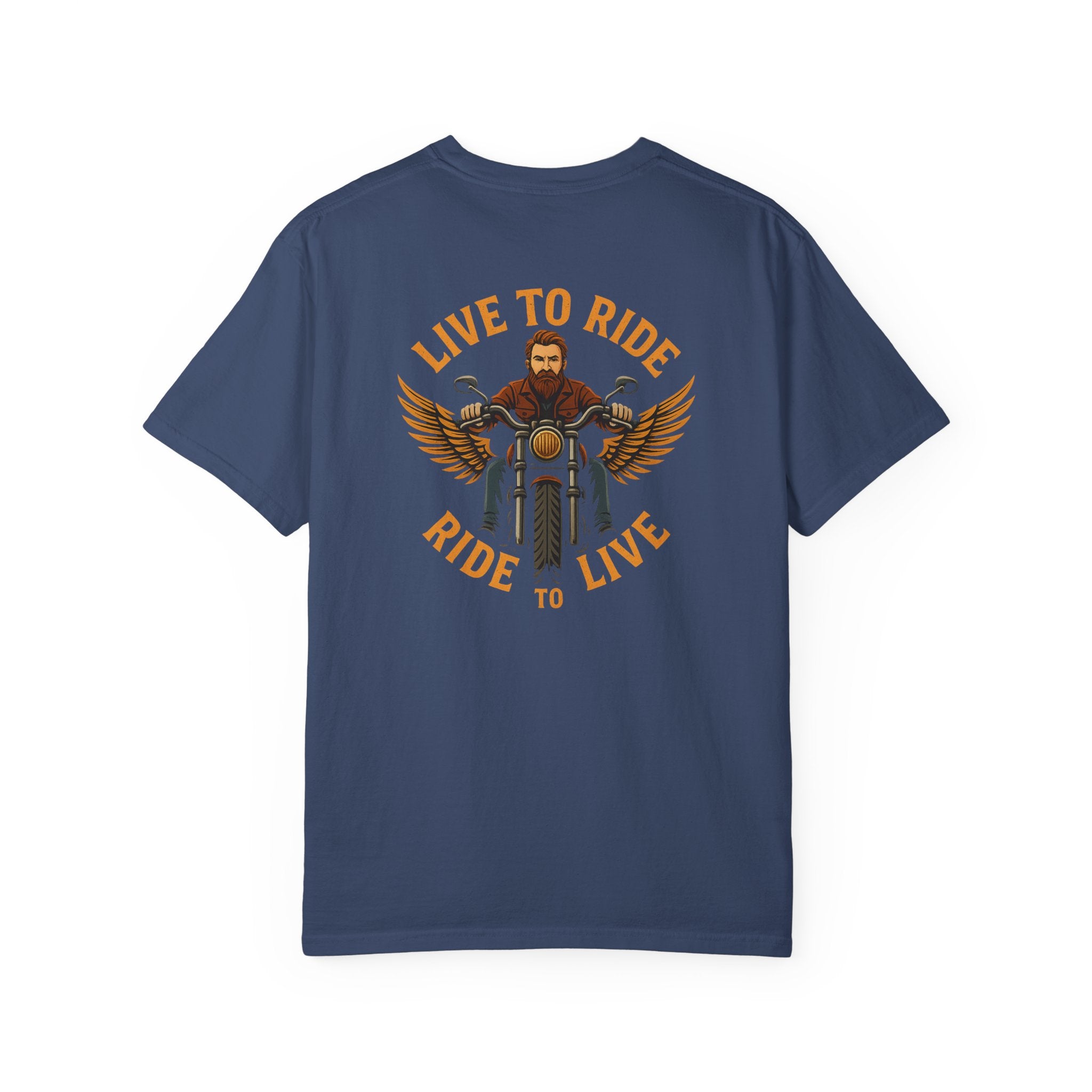 Live to Ride Ride to Live Biker T-Shirt | Vintage Motorcycle Rider Graphic Tee | Gift for Bikers | 4 colors - 100% cotton