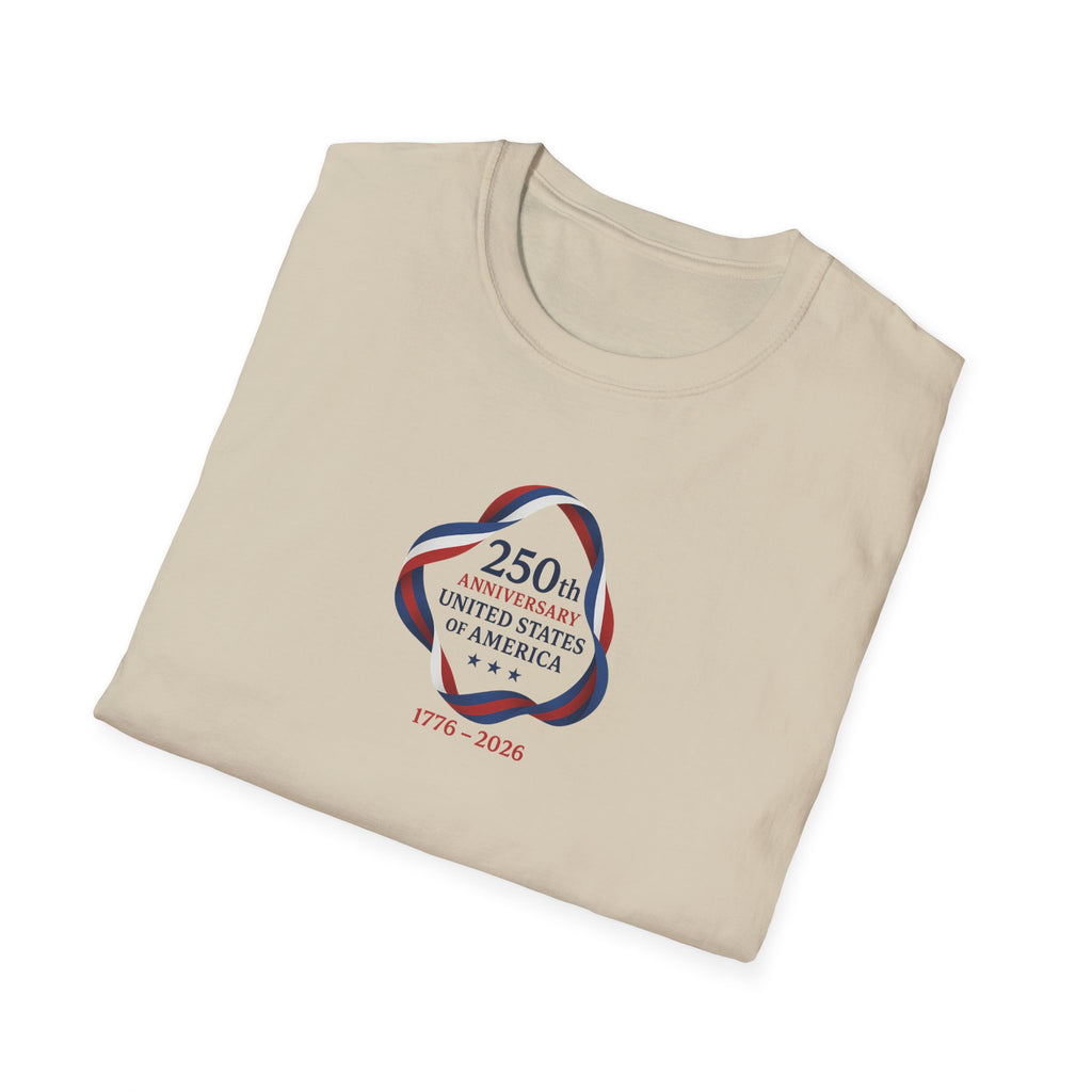 250th Anniversary of America USA T-Shirt Tee | Patriotic American Semiquincentennial | 5 colors - 100% cotton
