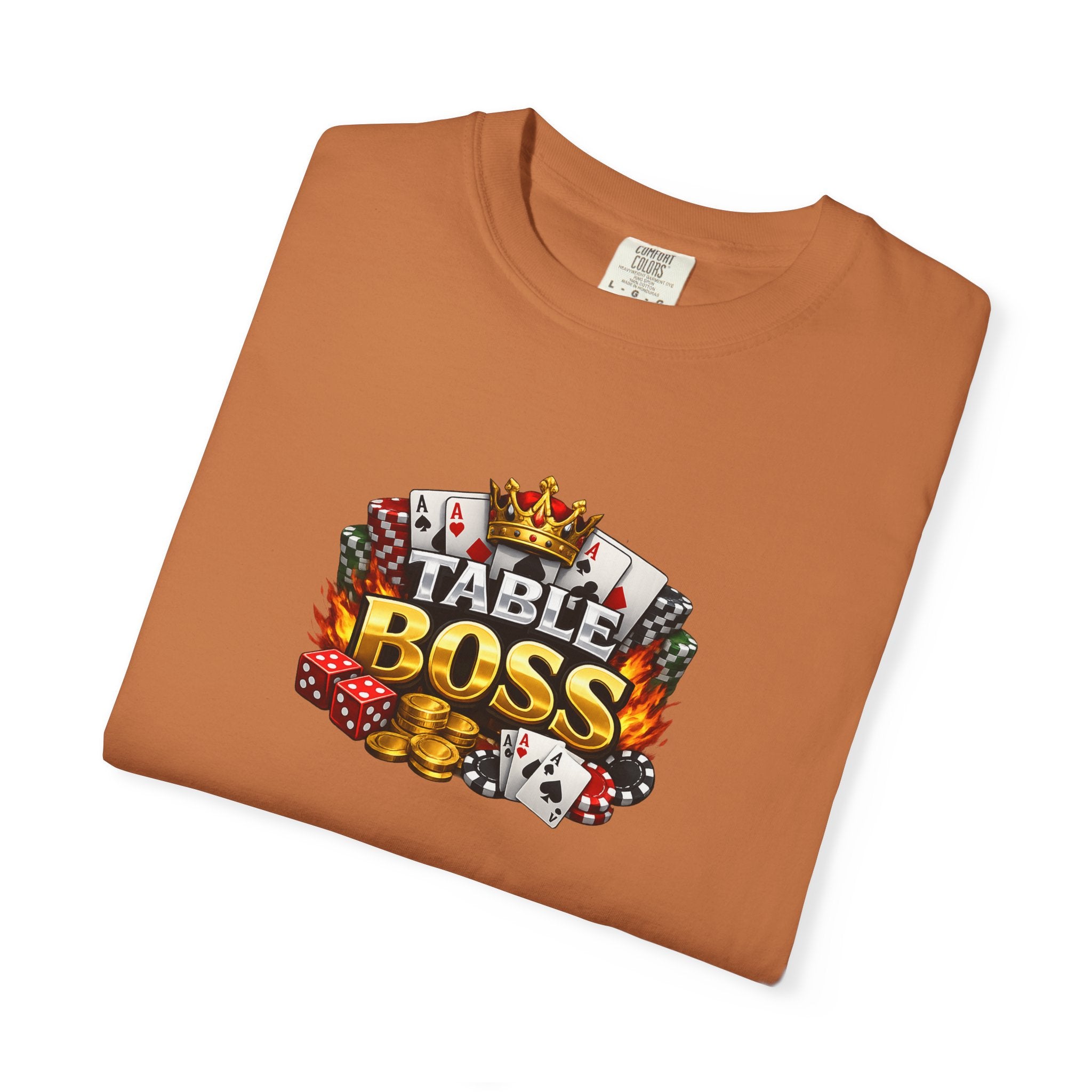 Table Boss Poker Shirt | I Run This Table Funny Poker Tee | Poker Player-Card Shark Gift | Casino Gambler Humor | 9 colors - 100% cotton