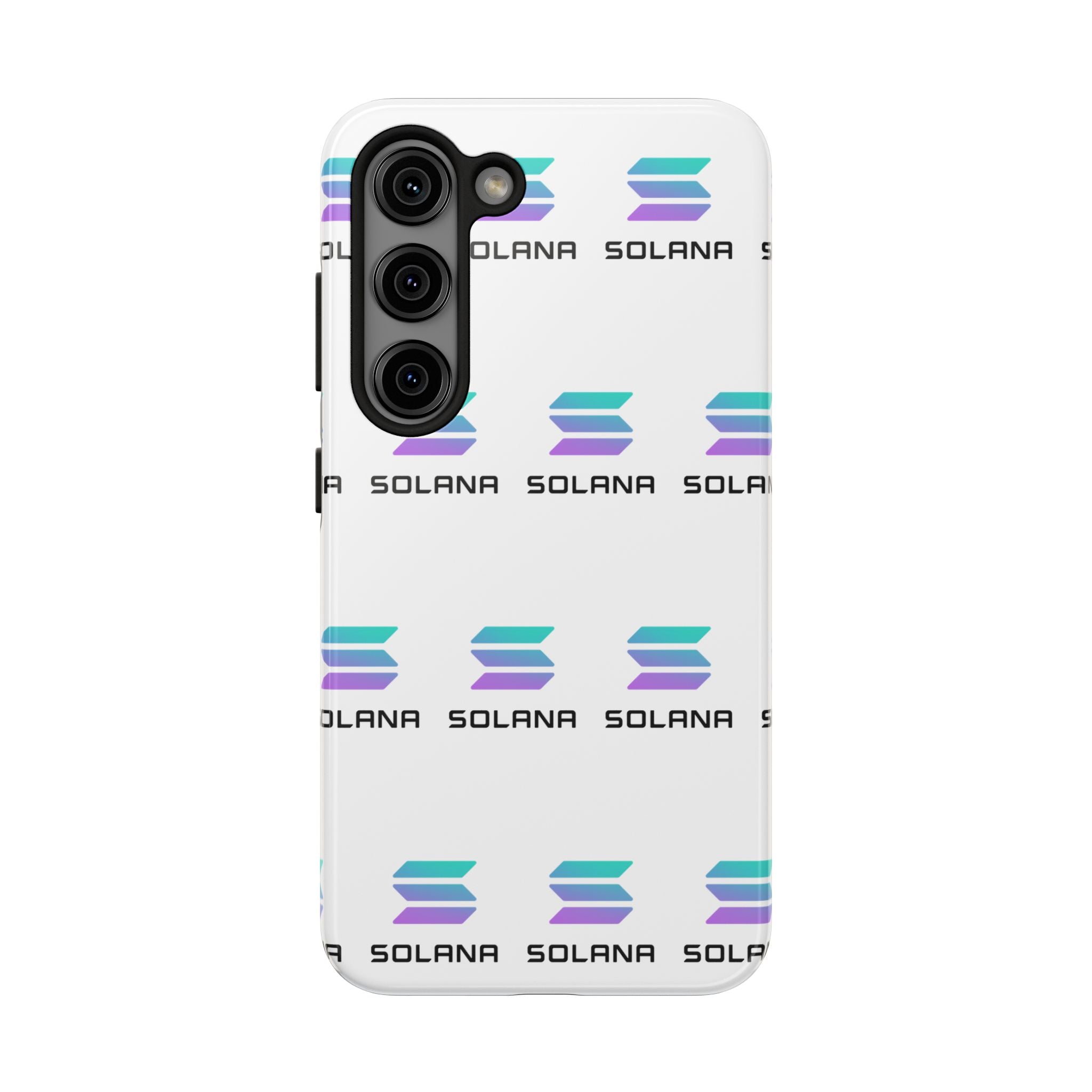 Solana Tough Phone Case | Crypto Phone Case | iPhone and Samsung Case | Glossy Protective Cover | SOL Phone Case