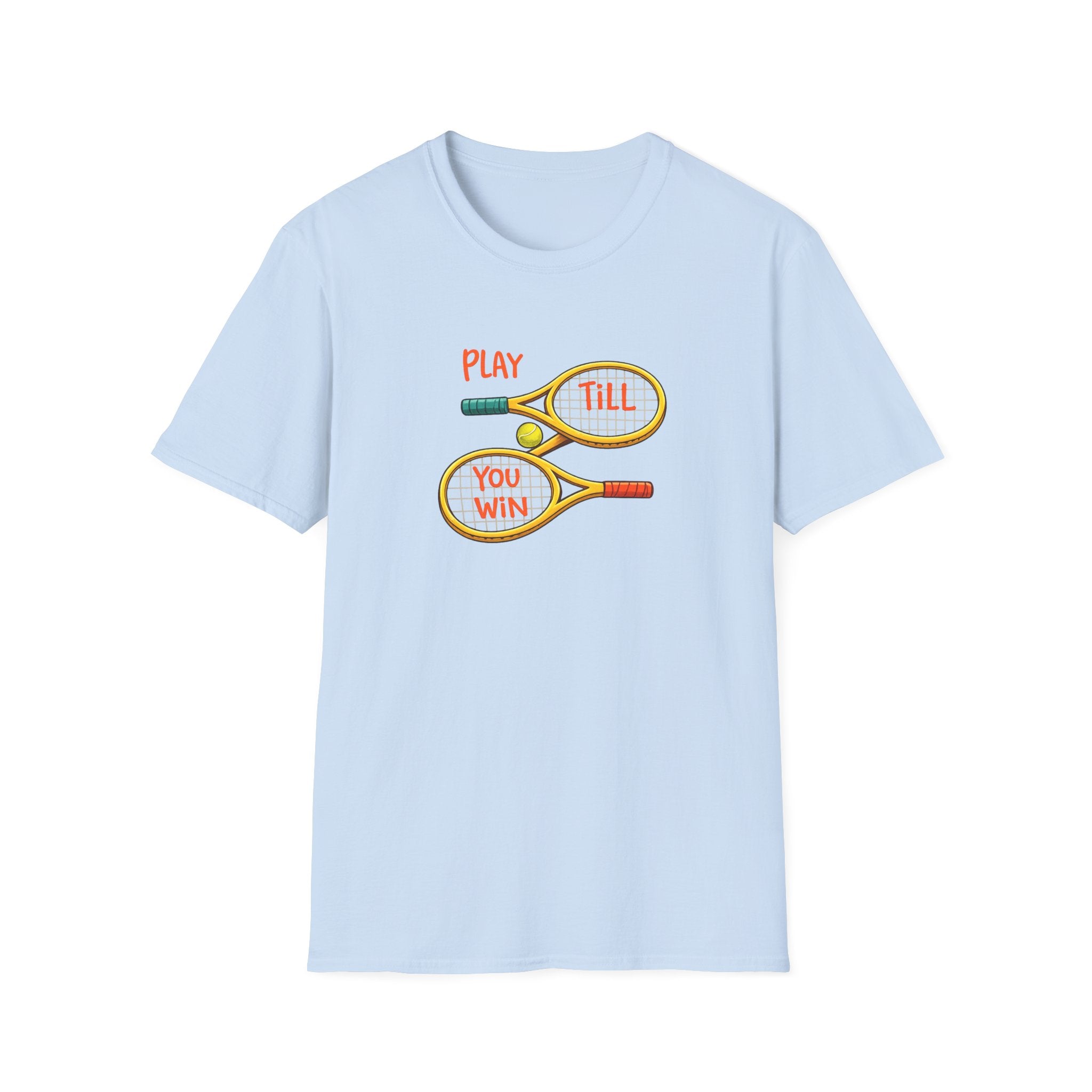Play Till You Win Tennis Shirt | Motivational Tennis T-Shirt | Athlete Sports Tee | Tennis Lover Gift | 5 colors - 100% cotton