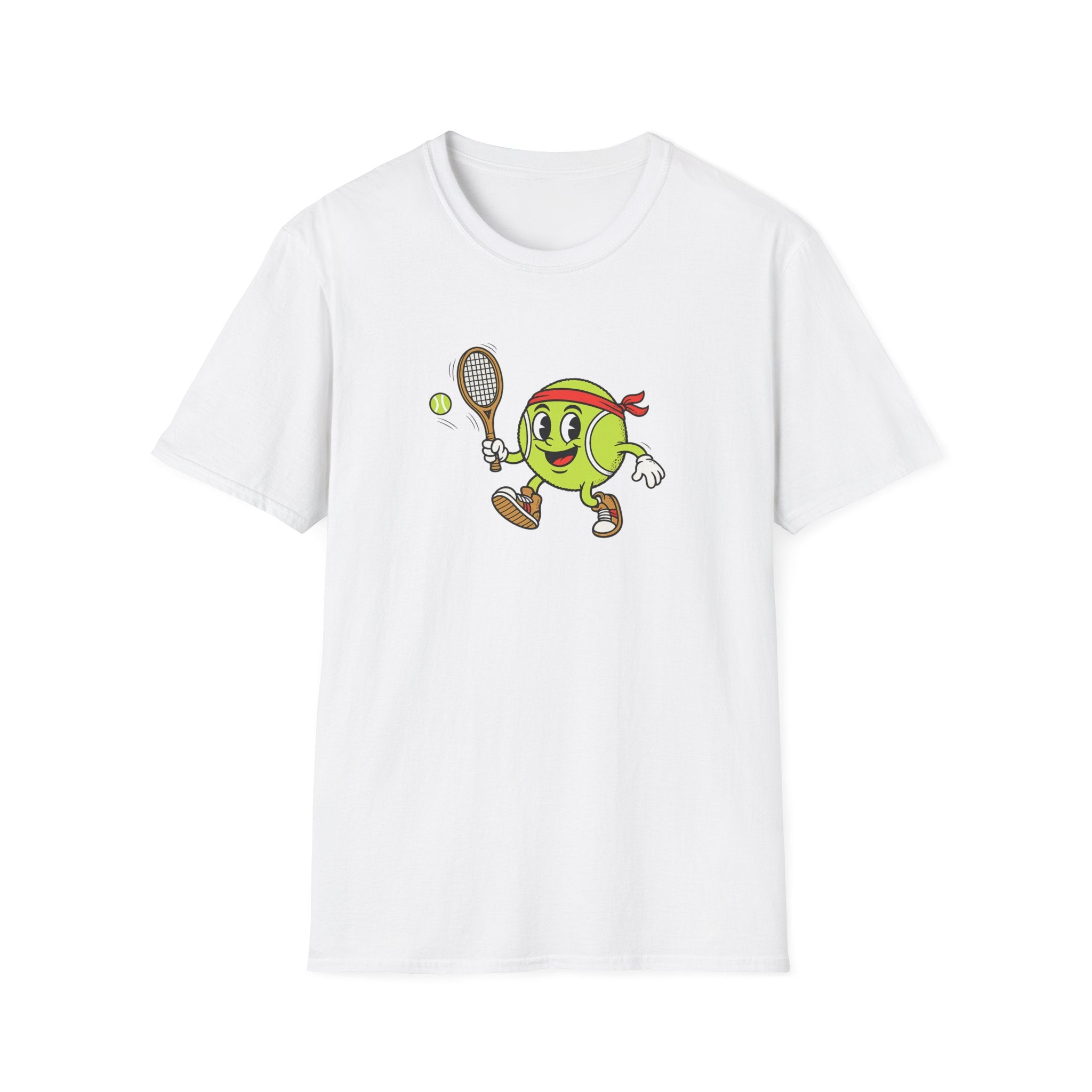 Cute Tennis Ball Mascot TShirt | Funny Tennis Shirt | Tennis Player Gift |Tennis Lover Apparel | 8 colors - 100% cotton