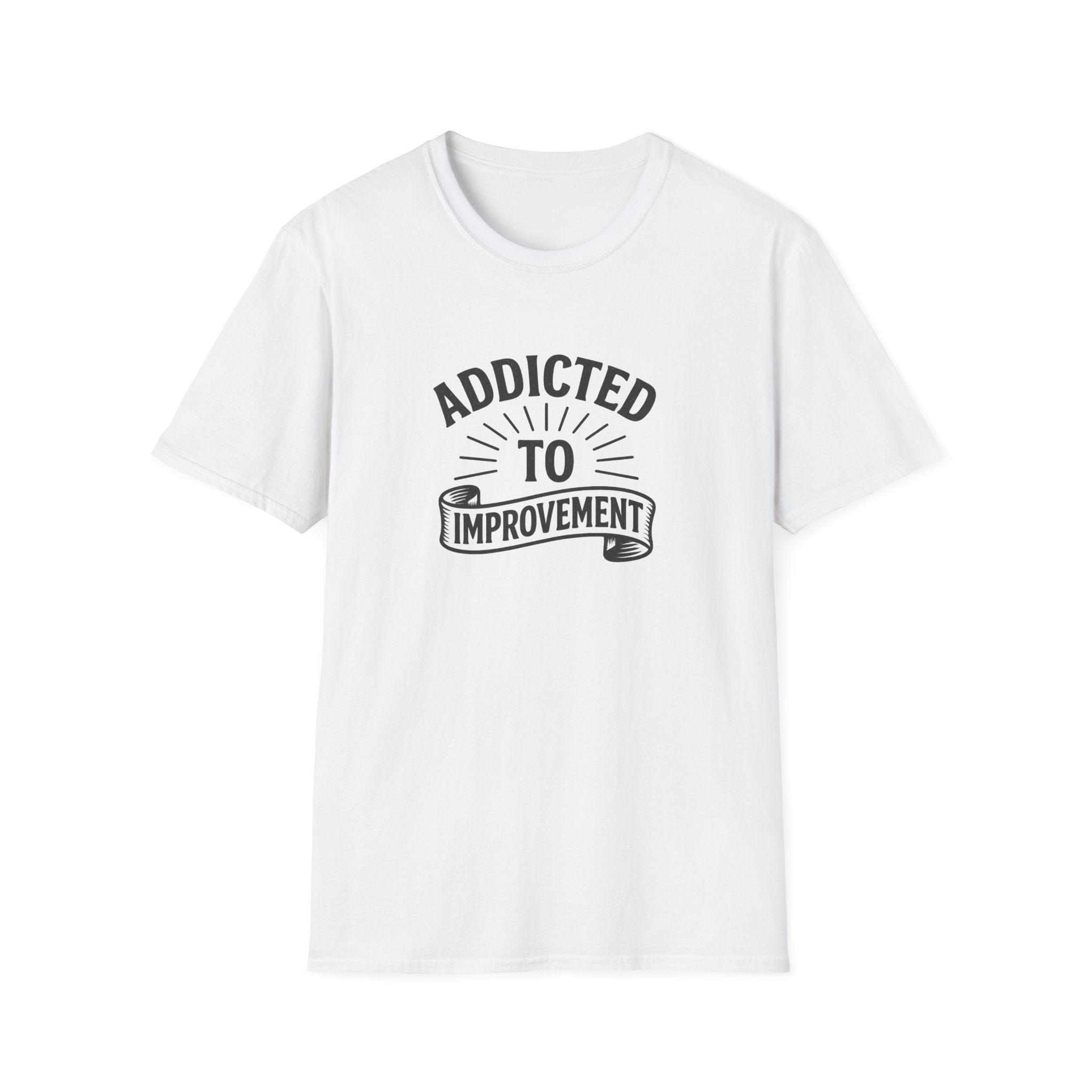 Always Leveling Up Motivational T-Shirt | Addicted to Improvement Tee | Positive Mindset Clothing for Men & Women | 8 colors - 100% cotton