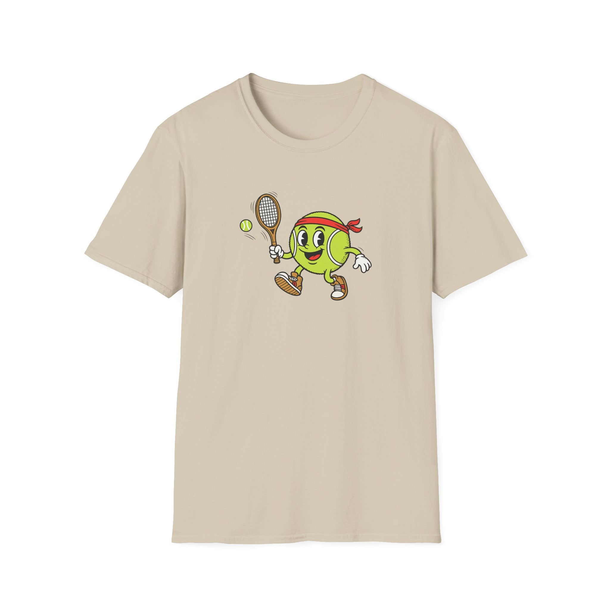 Cute Tennis Ball Mascot TShirt | Funny Tennis Shirt | Tennis Player Gift |Tennis Lover Apparel | 8 colors - 100% cotton