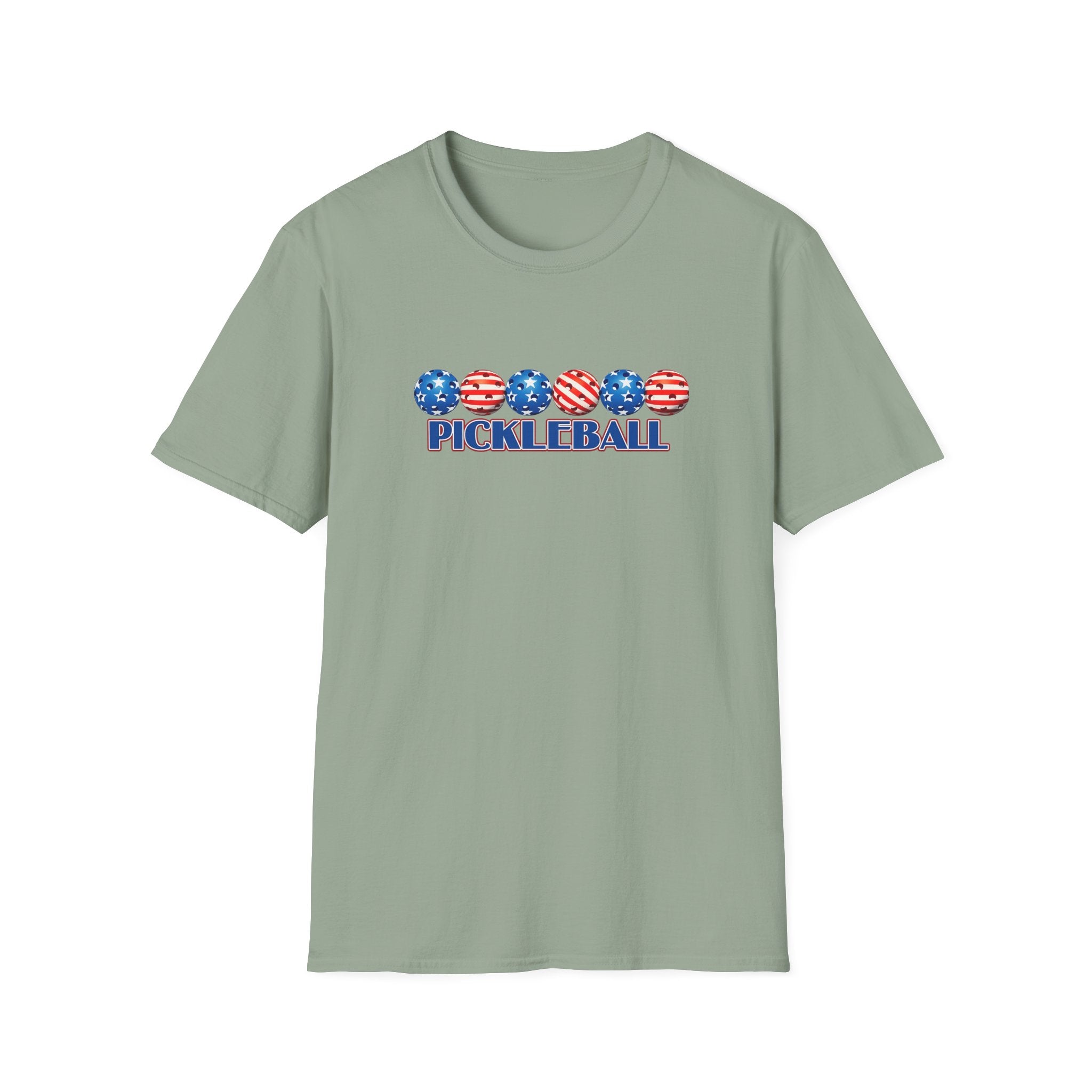 Patriotic Pickleball Shirt | USA American Flag Pickleball Tee | July 4th Pickleball Gift | Pickleball Player Shirt | 6 colors - 100% cotton