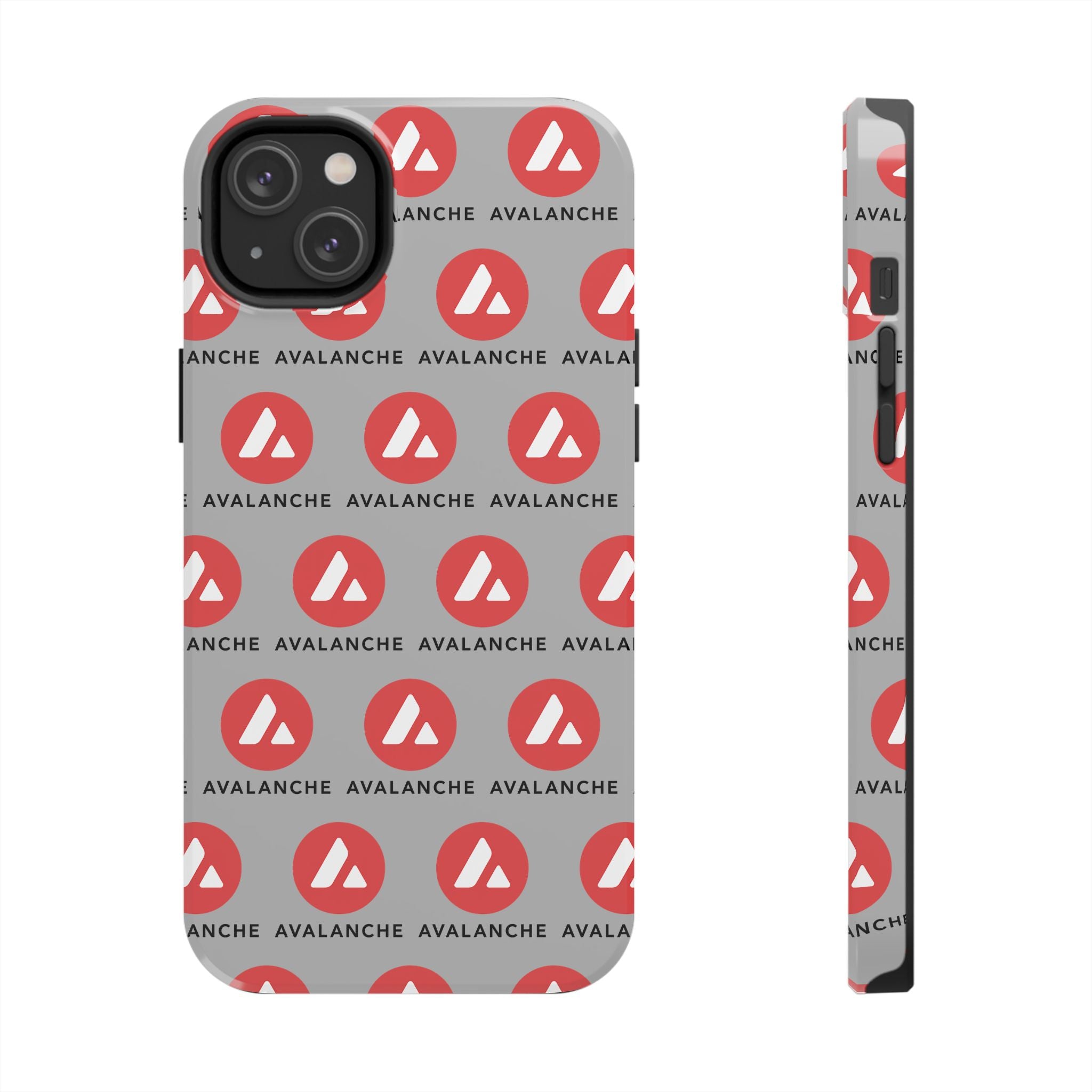 Avalanche Tough Phone Case | AVAX Crypto Phone Case | iPhone and Samsung Case | Glossy Protective Cover | Avalanche Logo Case