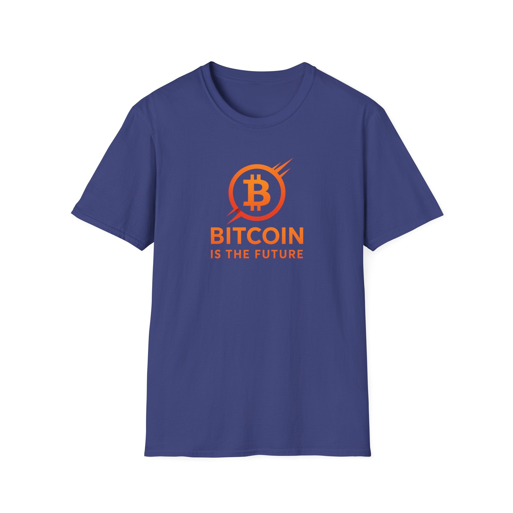 Bitcoin Is The Future T-Shirt |  Step into the New Economy Right | 4 colors - 100% cotton