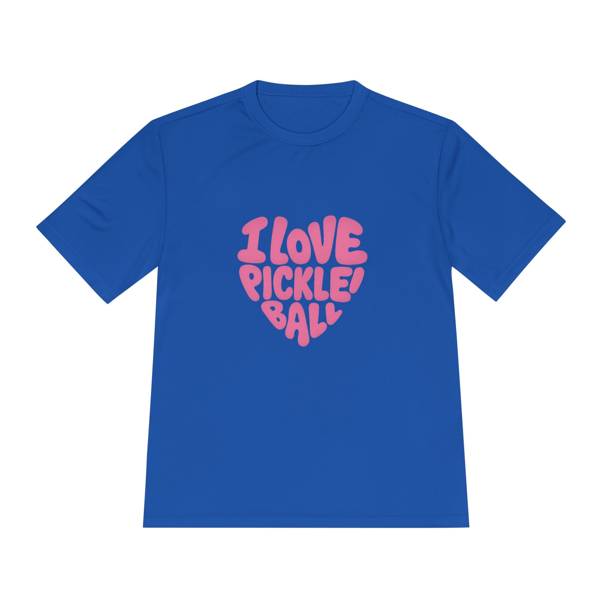 I Love Pickleball Shirt | Fun Retro Design | Lightweight Quick | Dry Athletic Tee for Pickleball Lovers | 5 colors - 100% polyester