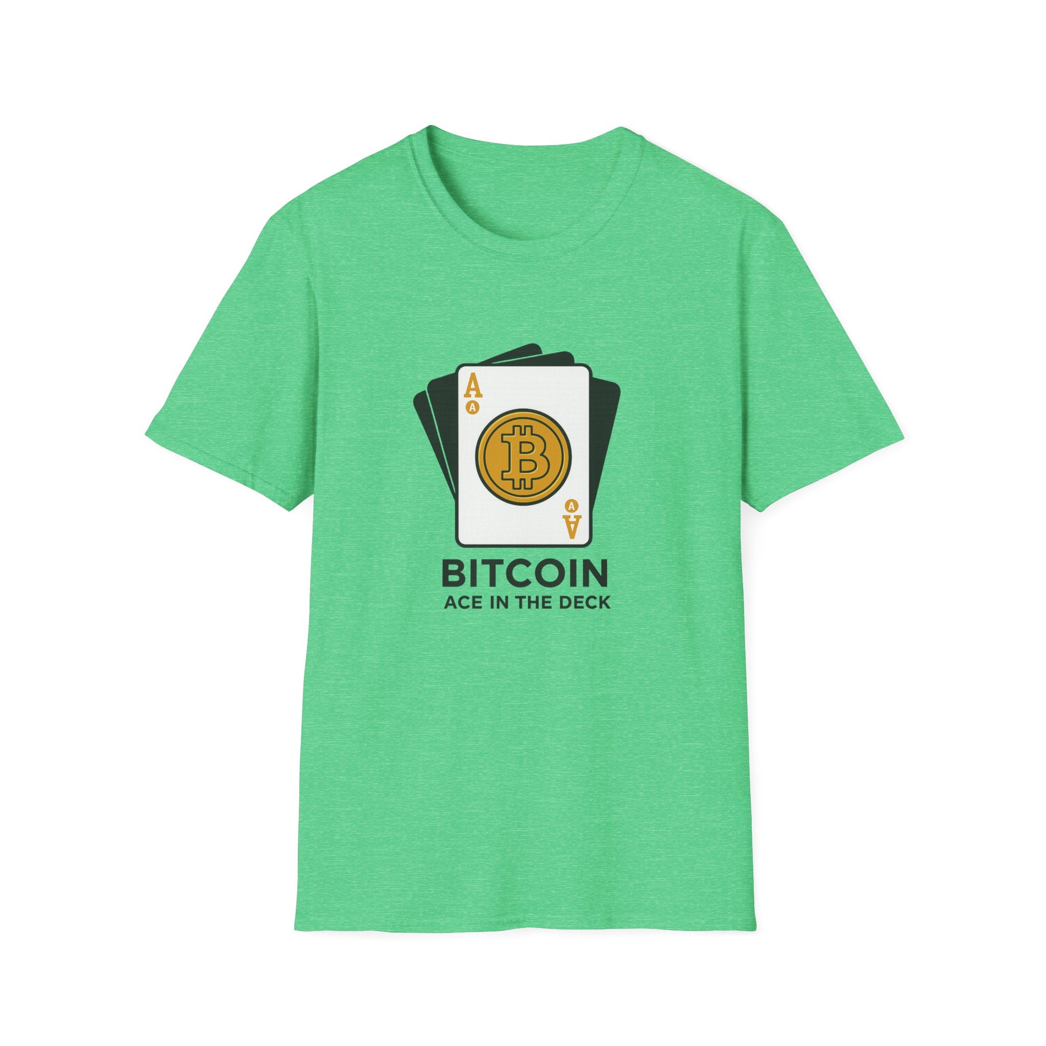 Bitcoin Ace in the Deck T-Shirt | Bold Crypto Statement Tee for Bitcoin Enthusiasts | 7 colors - 100% cotton