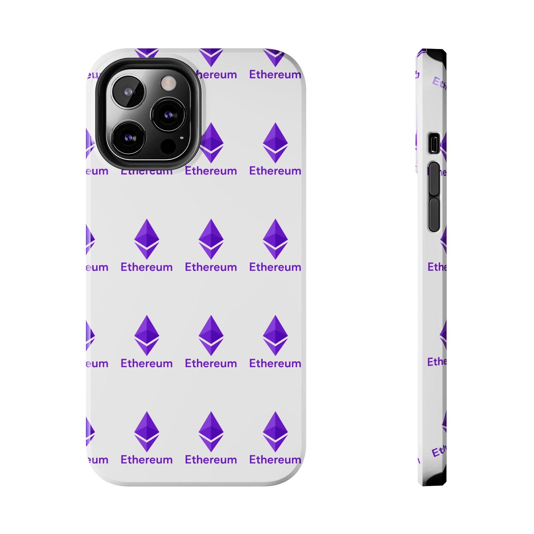 Ethereum Tough Phone Case | Crypto iPhone Samsung Case | Glossy Protective Phone Cover | Impact Resistant ETH Case