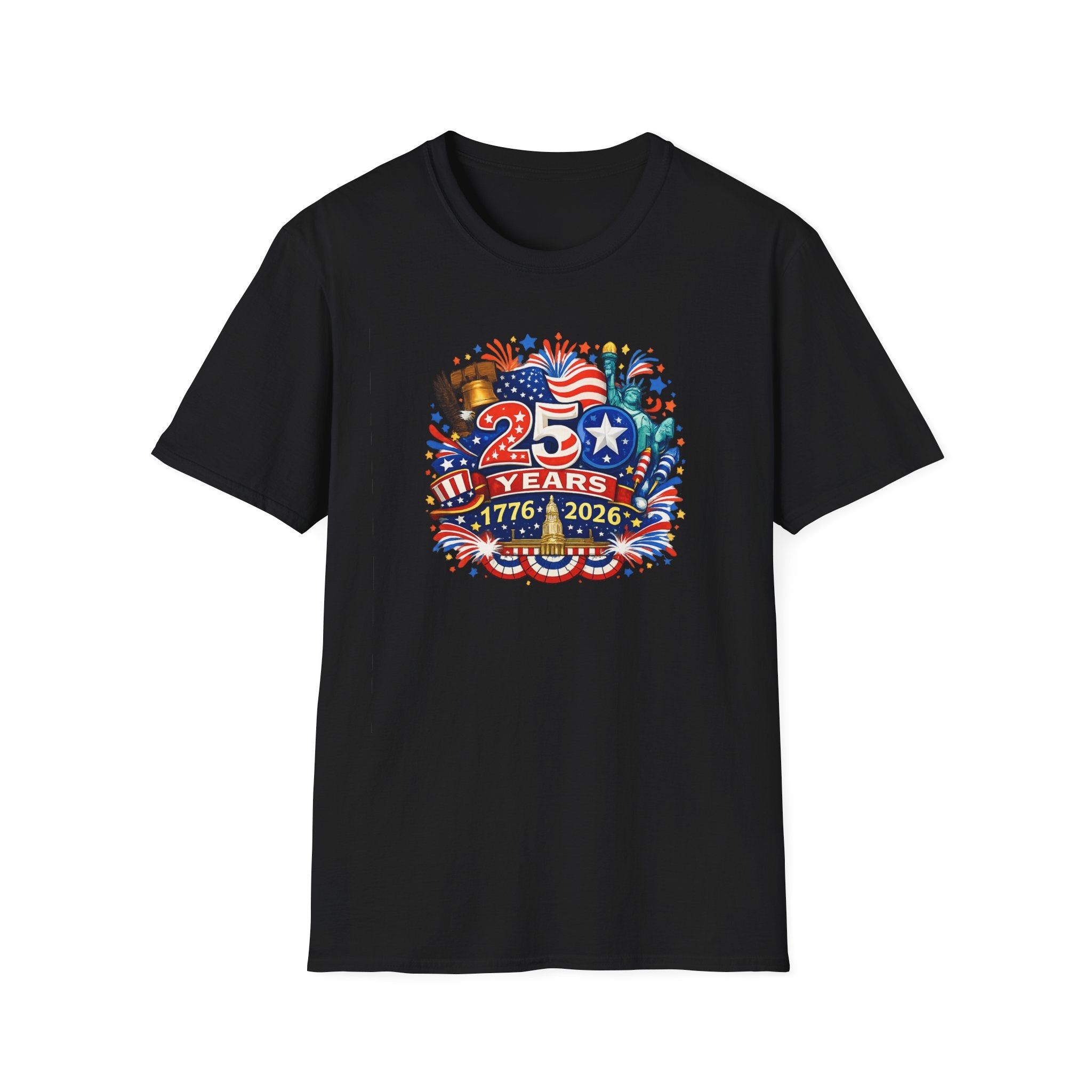 USA 250th Anniversary Shirt | 1776-2026 Patriotic TShirt | Fourth of July Independence Day Tee | America 250 Years | 8 colors - 100% cotton