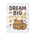 Dream Big Little One baby blanket | Sleeping Bear moon stars nursery | Check out Matching Onesie