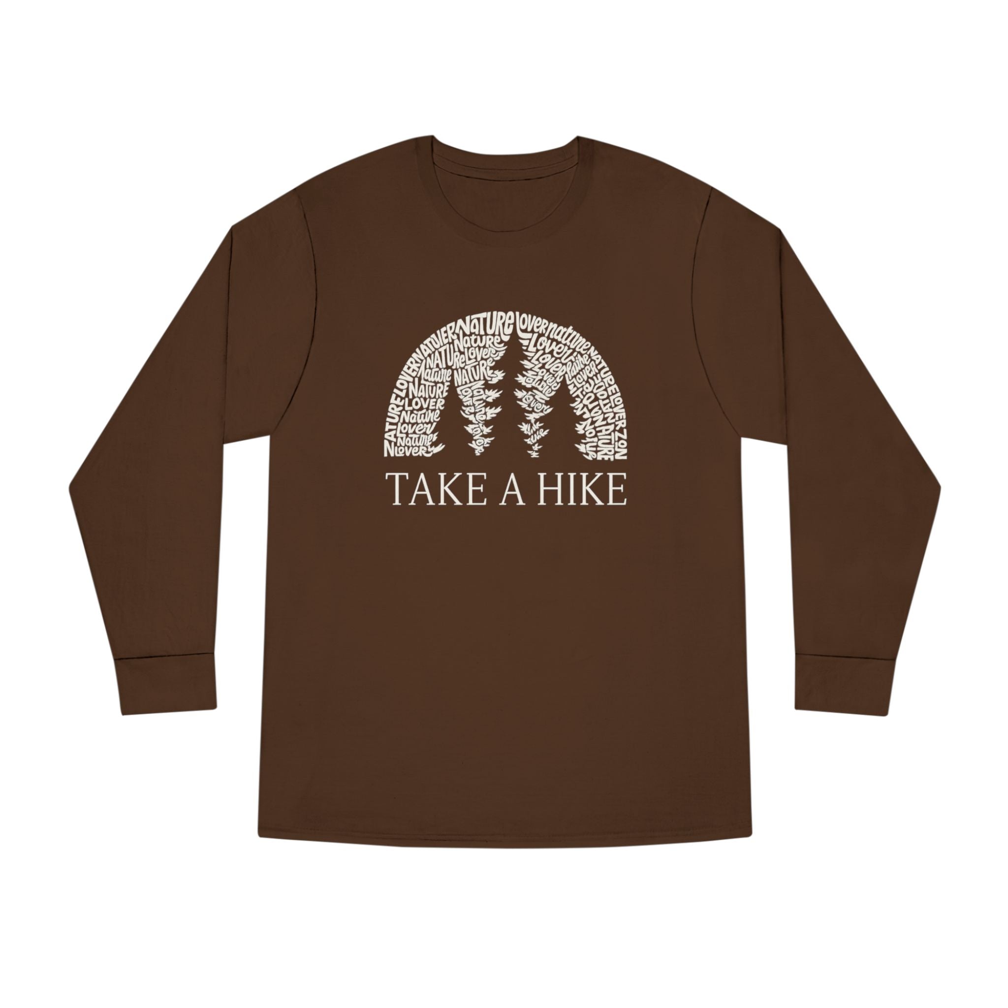 Take a Hike Shirt | Nature Lover Hiking Tee | Adventure Outdoors Long Sleeve | Camper & Hiker Gift | 4 colors - 100% cotton