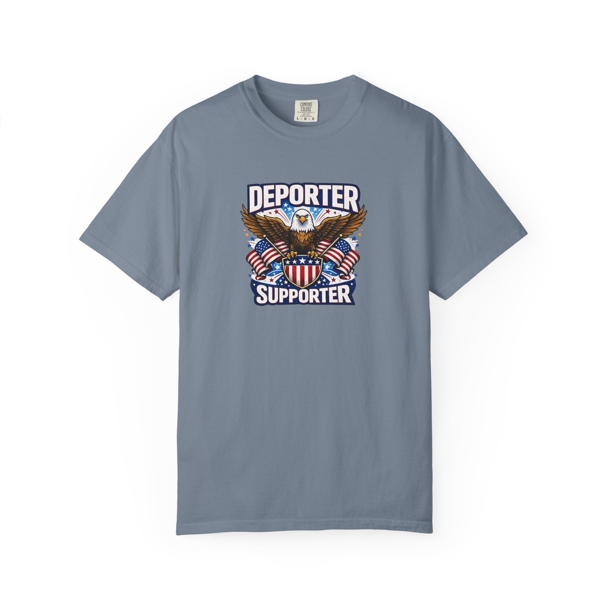 Deporter Supporter Patriotic T-Shirt | America First Eagle Tee | Pro Border Apparel | Gift for Patriots | 9 colors - 100% cotton