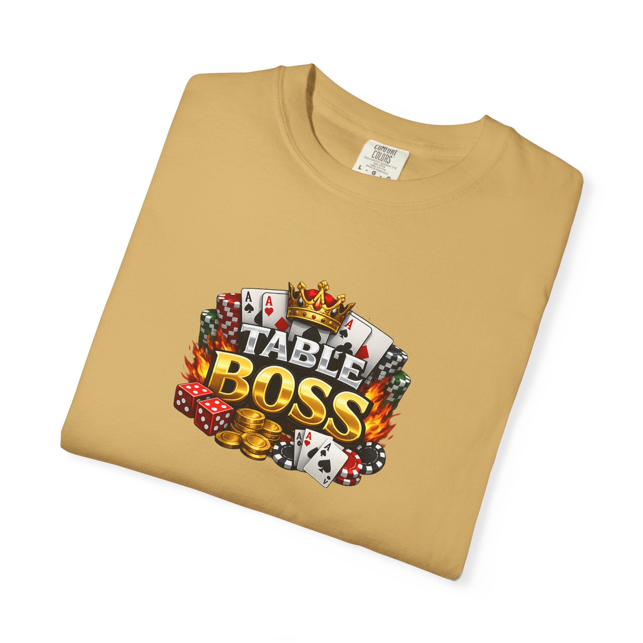 Table Boss Poker Shirt | I Run This Table Funny Poker Tee | Poker Player-Card Shark Gift | Casino Gambler Humor | 9 colors - 100% cotton