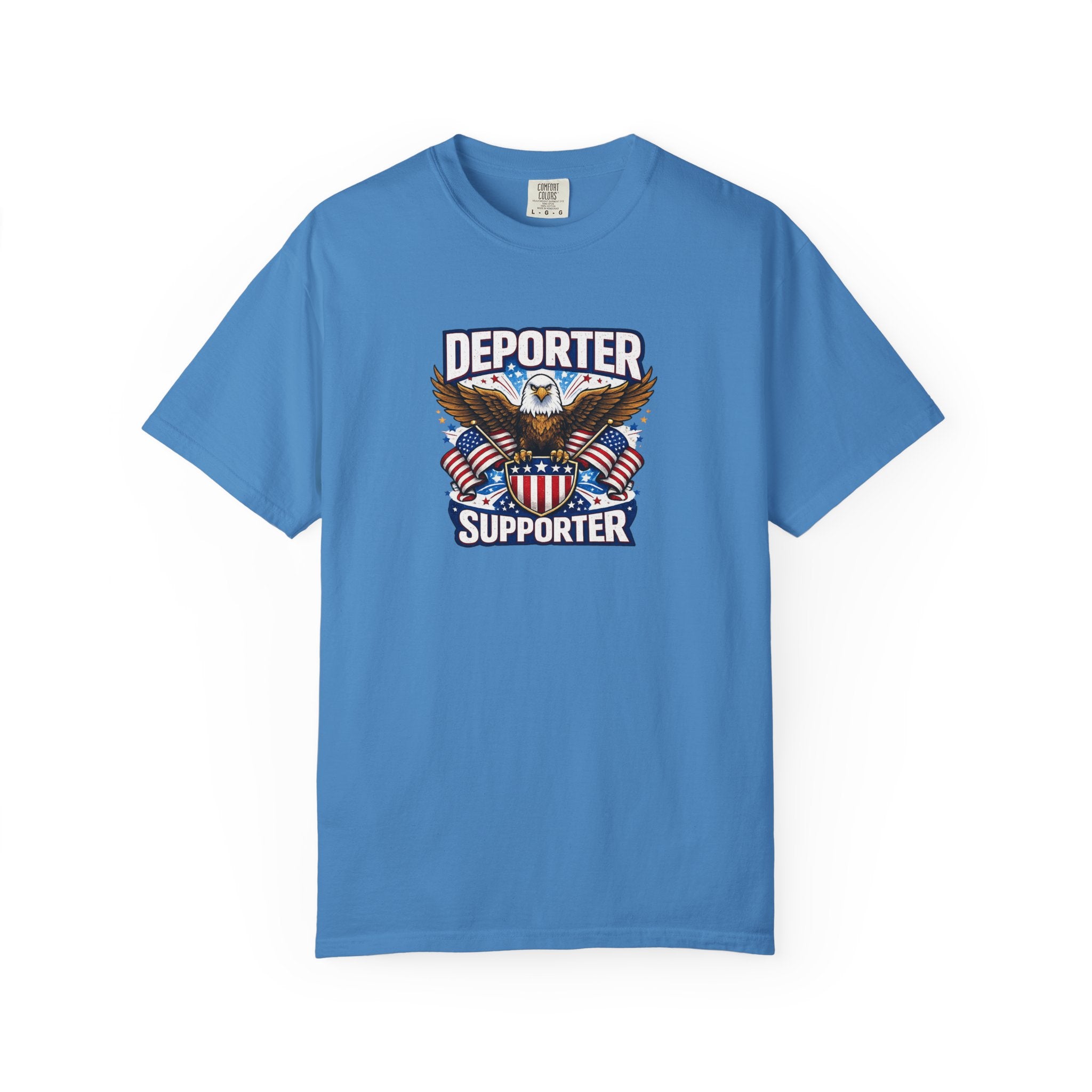 Deporter Supporter Patriotic T-Shirt | America First Eagle Tee | Pro Border Apparel | Gift for Patriots | 9 colors - 100% cotton