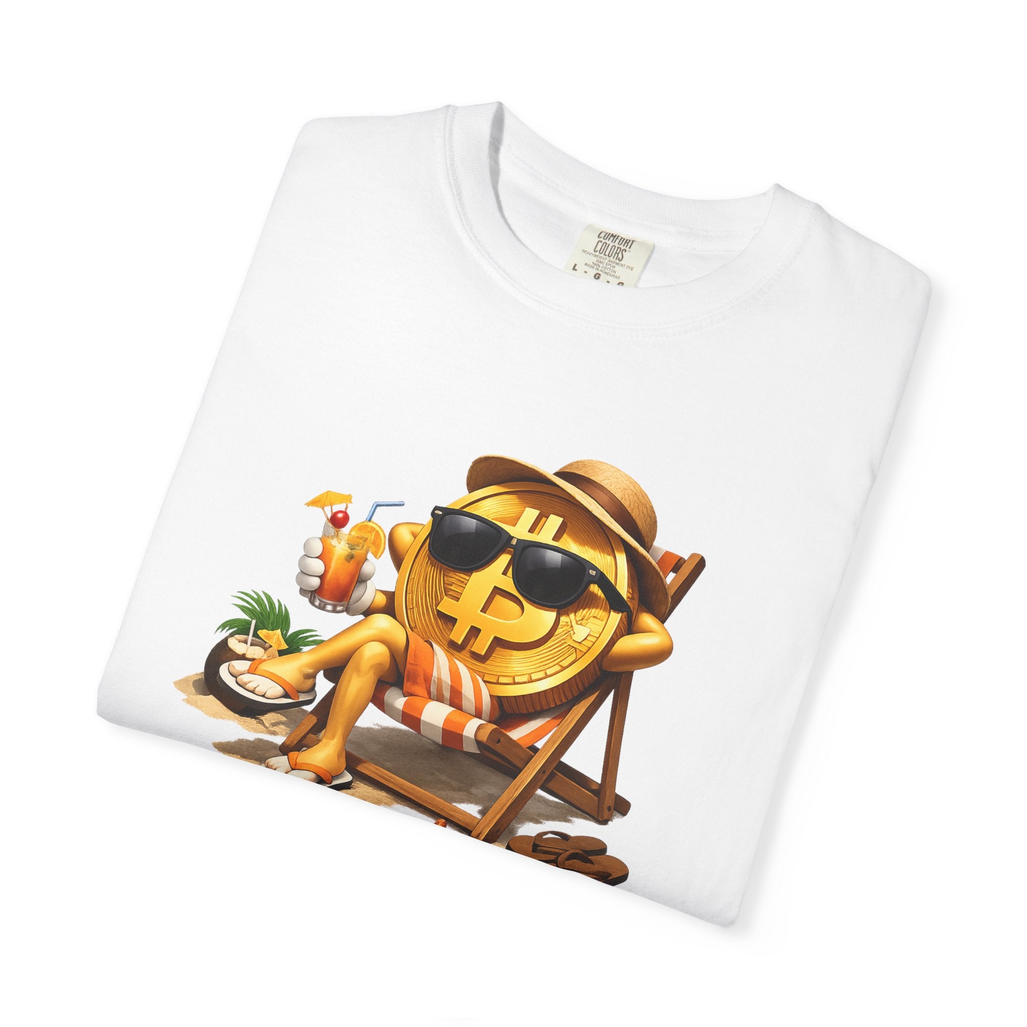Bitcoin Beach Life TShirt | Crypto Millionaire Vibes Tee | Relaxed Bitcoin Shirt | Funny Crypto Shirt | 7 colors - 100% cotton