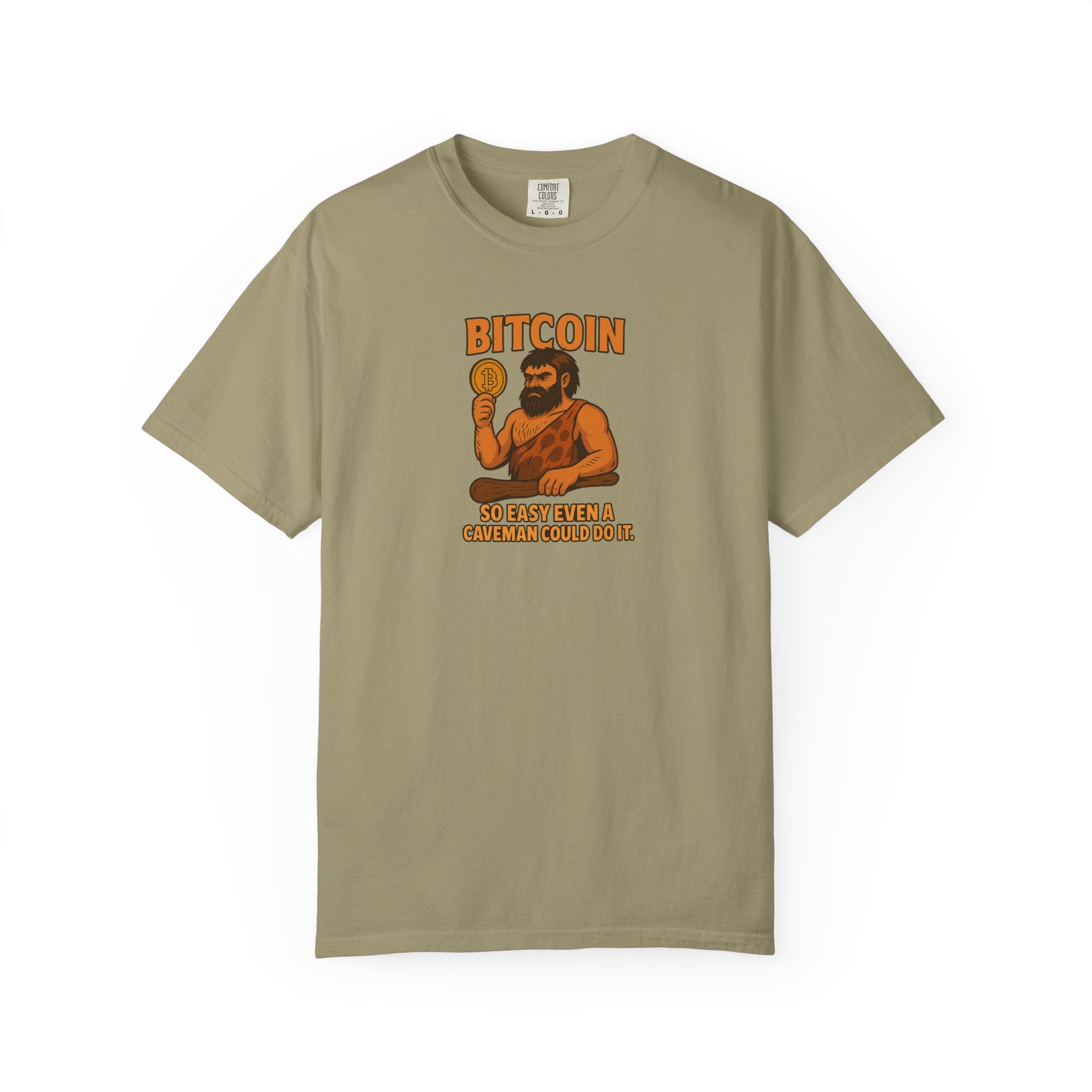 From Stone Age to Digital Age So easy even a Caveman can do it Bitcoin Tee | 9 colors - 100% cotton