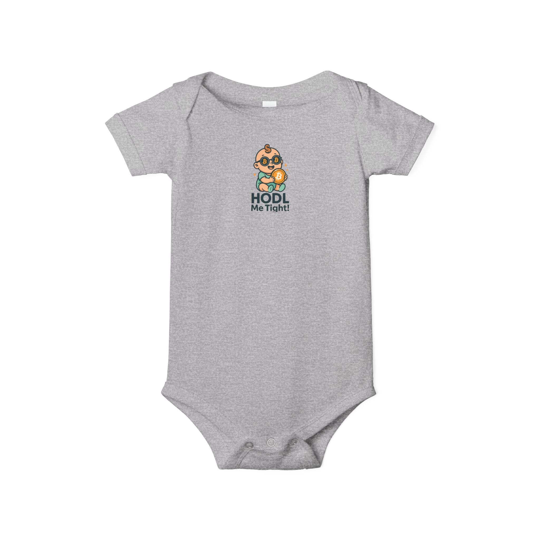 HODL Me Tight Bitcoin-inspired Infant Jersey One Piece | 6 colors - 100% cotton