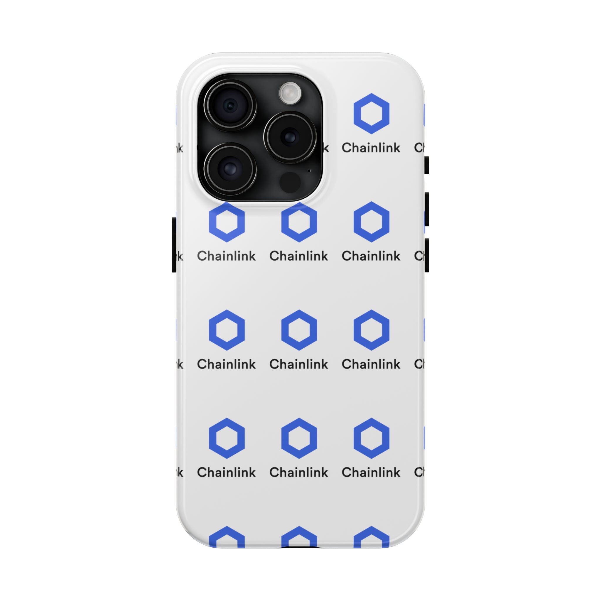Chainlink Tough Phone Case | LINK Crypto Phone Case | iPhone and Samsung Case | Glossy Protective Cover | Chainlink Logo Case