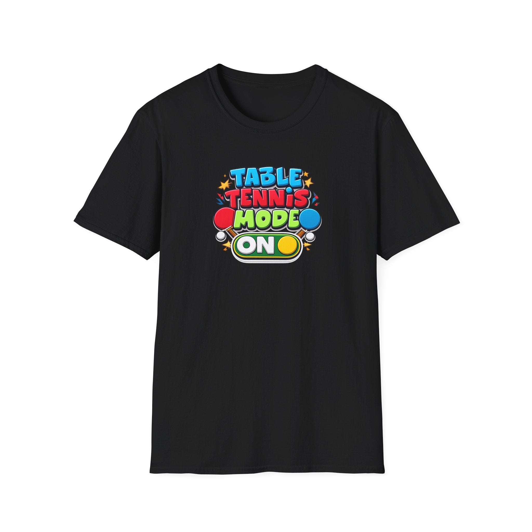 Table Tennis "Mode ON" T-Shirt | Ping Pong Graphic Tee | Funny Table Tennis TShirt | 6 colors - 100% cotton