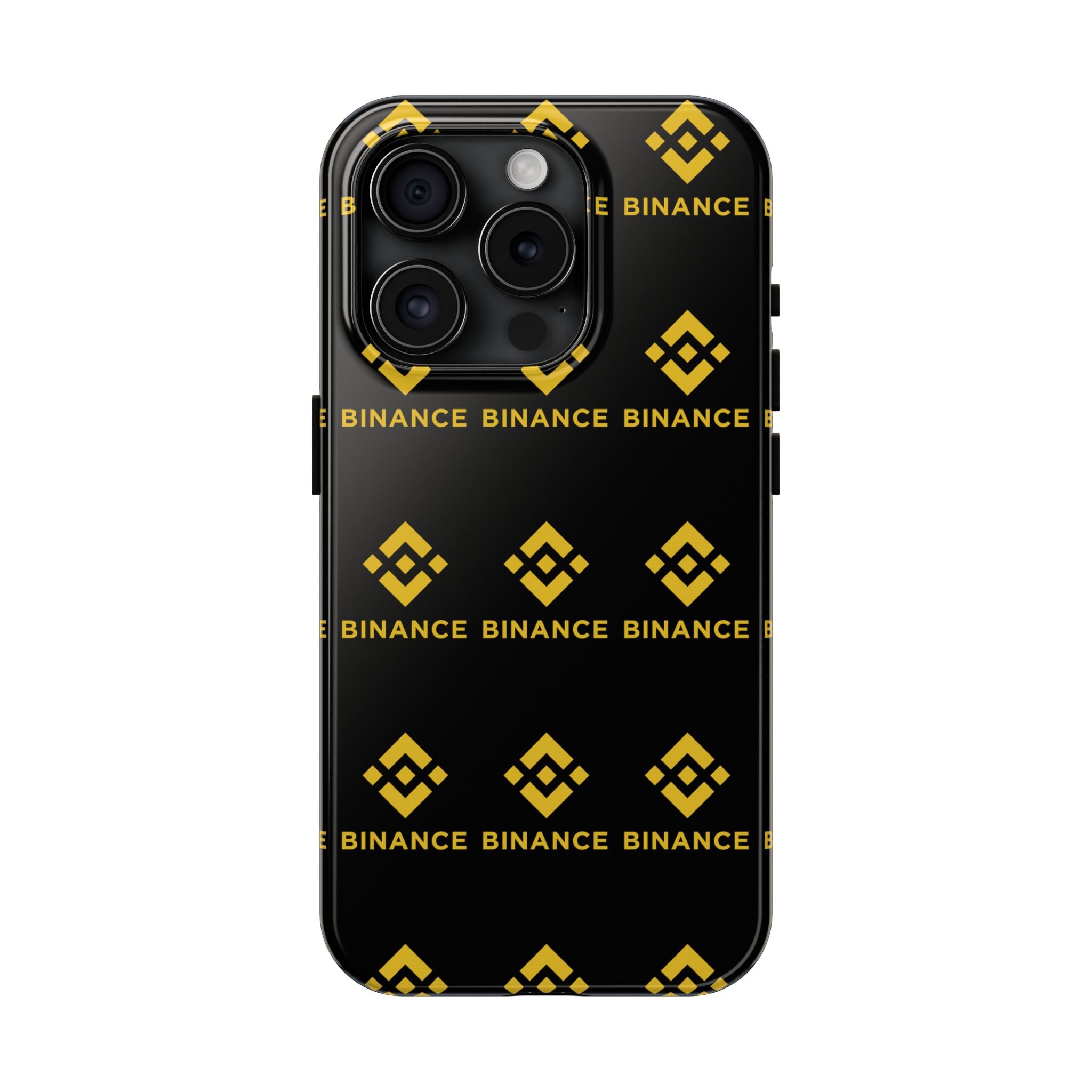 Binance Tough Phone Case | BNB Crypto Phone Case | iPhone and Samsung Case | Glossy Protective Cover | Binance Logo Case