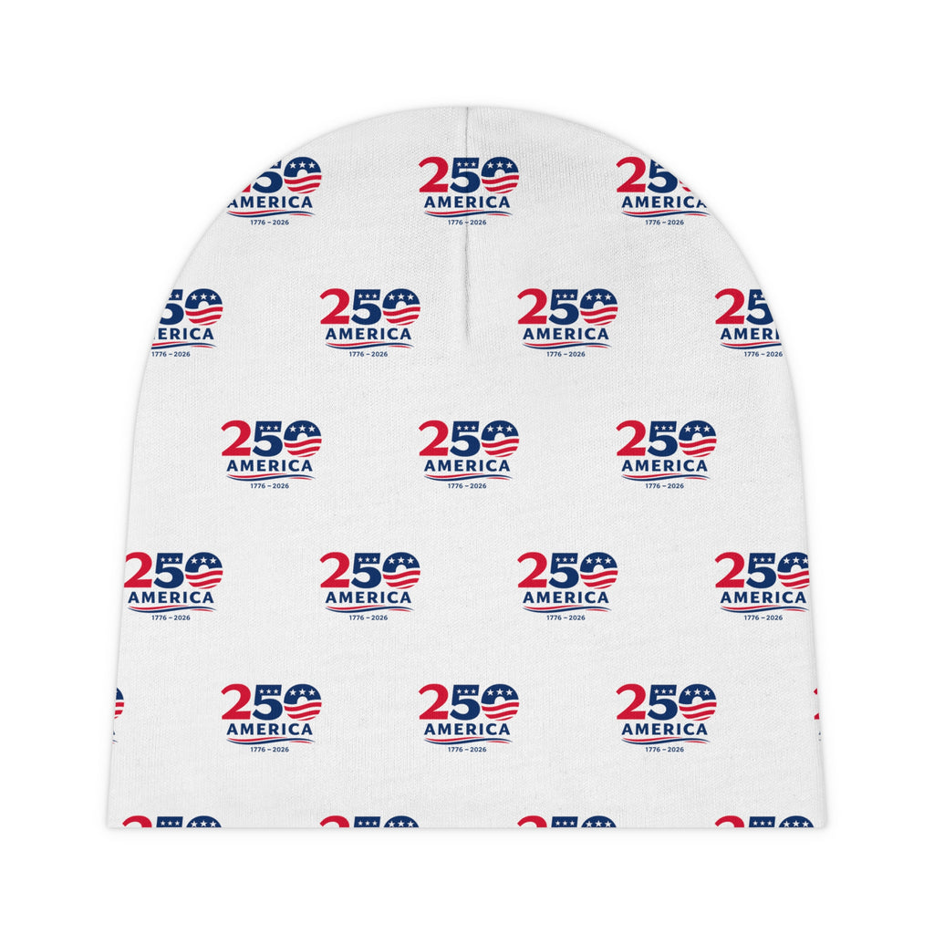 USA 250th Anniversary Baby Beanie | America 1776-2026 Infant Hat | Patriotic Newborn Keepsake |