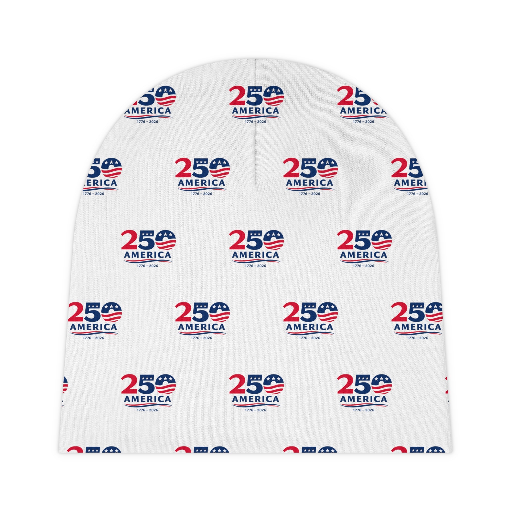 USA 250th Anniversary Baby Beanie | America 1776-2026 Infant Hat | Patriotic Newborn Keepsake |